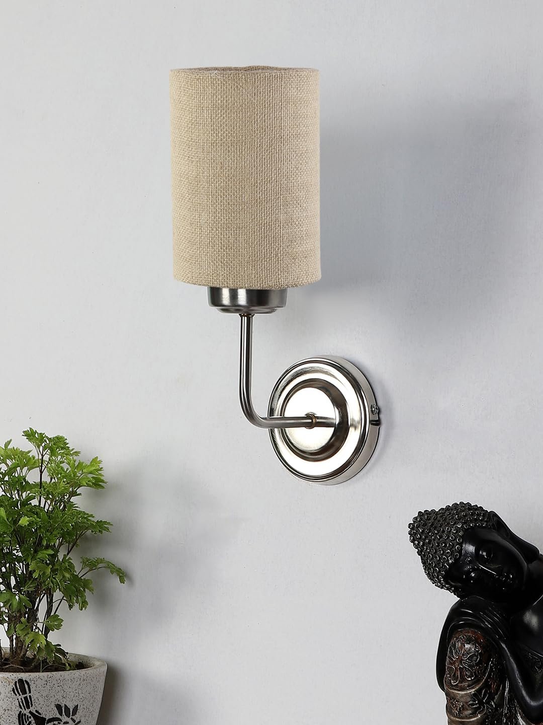 Multicolor Wall Lamp | Elegant Jute Material | Stylish Ambient Light for Home, Office, Living Room, Bedroom, Hallway | Modern Decorative Wall Sconce - Model DKV83