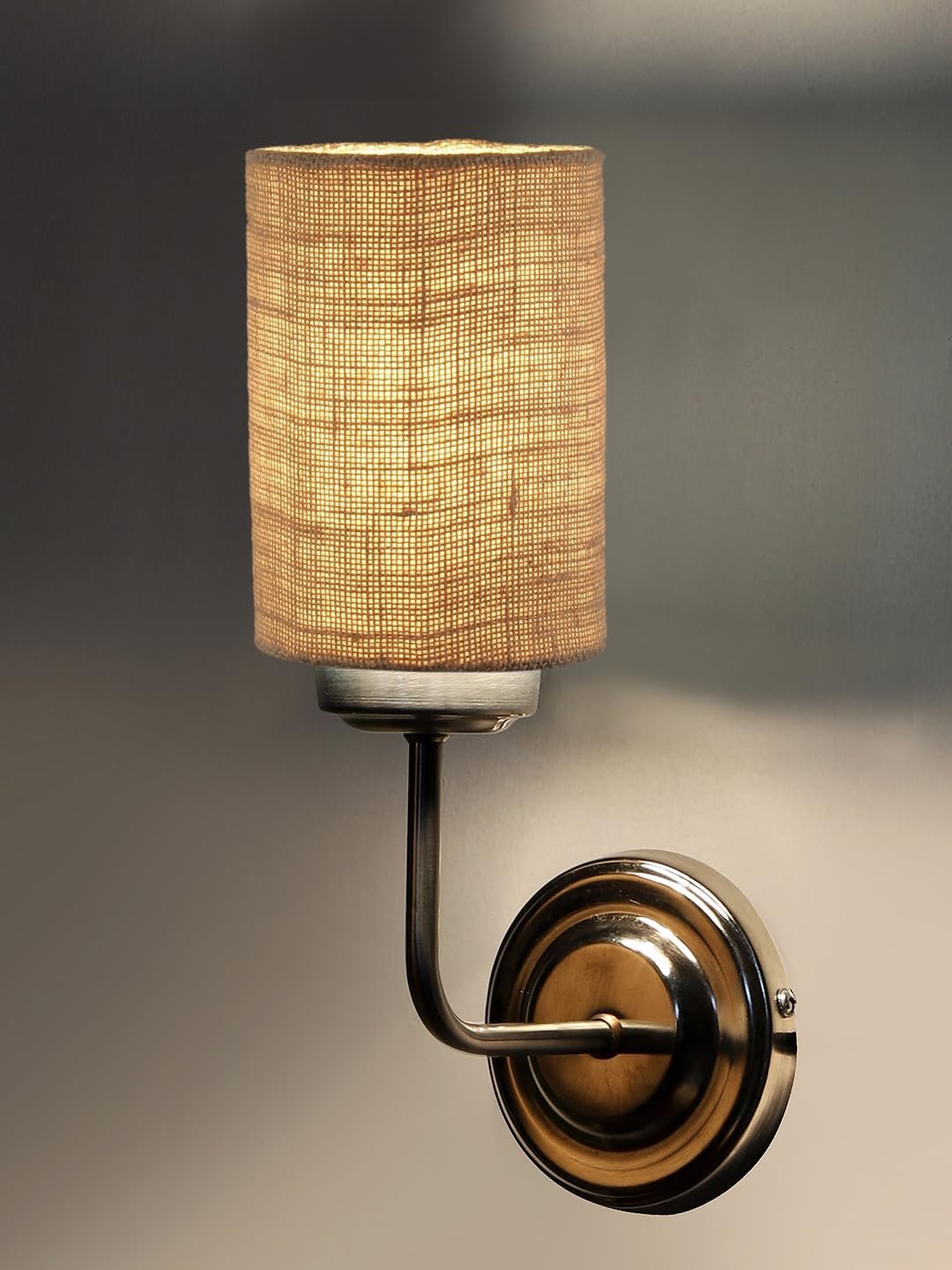 Multicolor Wall Lamp | Elegant Jute Material | Stylish Ambient Light for Home, Office, Living Room, Bedroom, Hallway | Modern Decorative Wall Sconce - Model DKV83