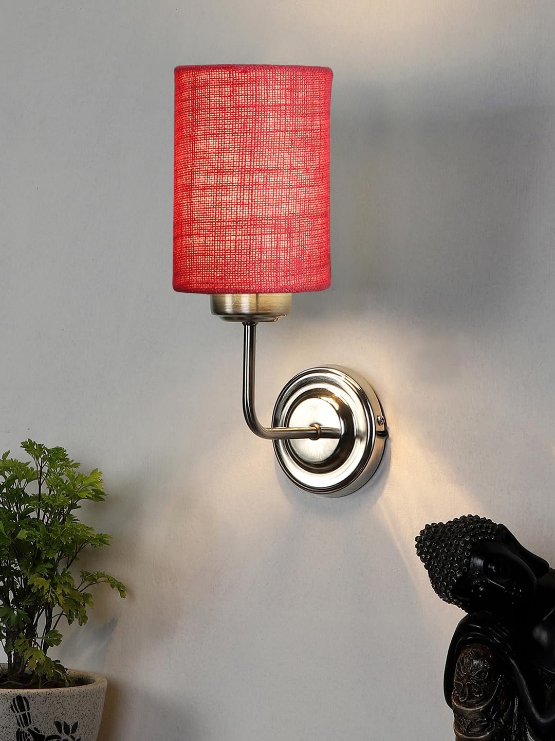 Multicolor Wall Lamp | Elegant Jute Material | Stylish Ambient Light for Home, Office, Living Room, Bedroom, Hallway | Modern Decorative Wall Sconce - Model DKV85
