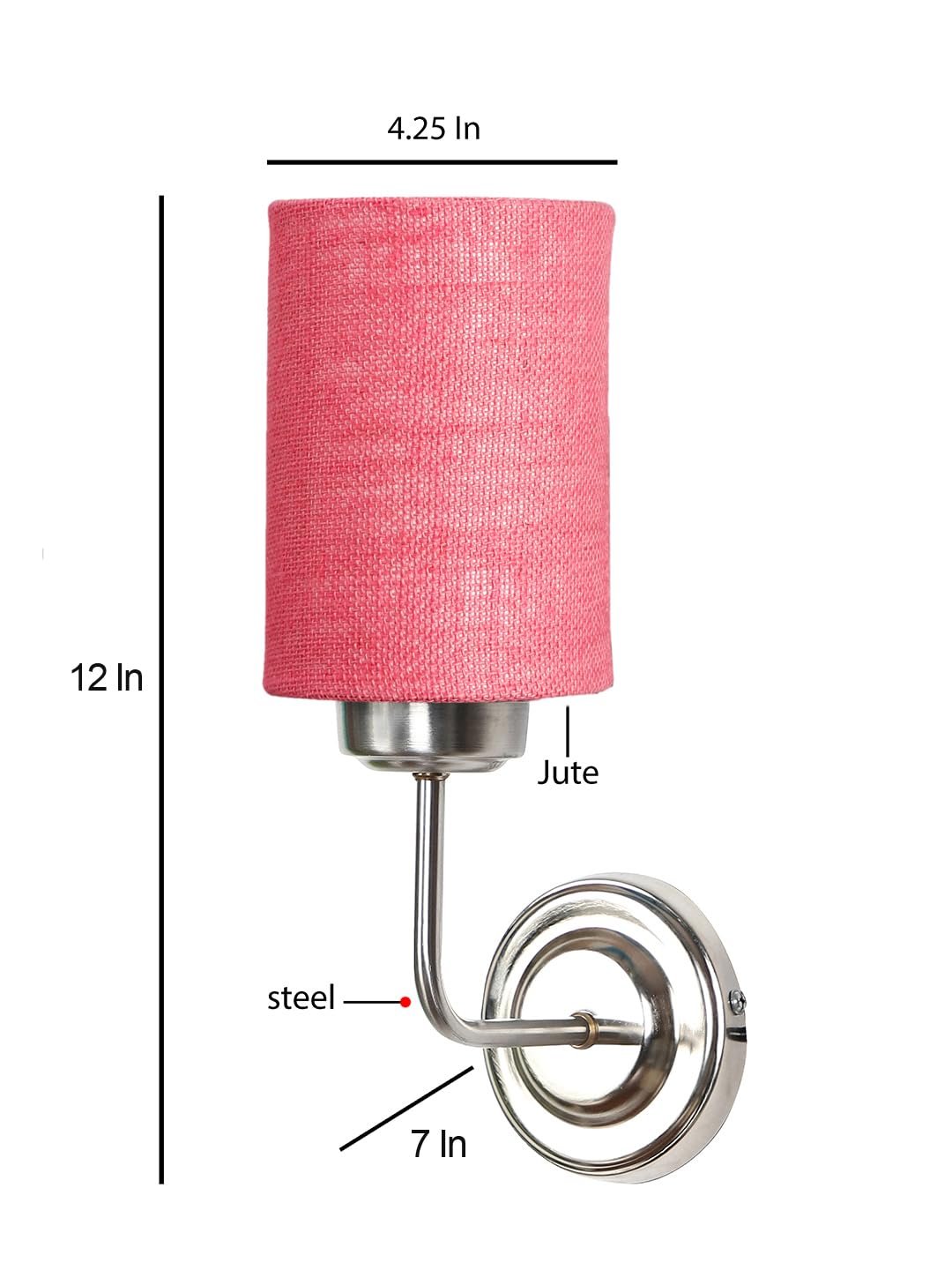 Multicolor Wall Lamp | Elegant Jute Material | Stylish Ambient Light for Home, Office, Living Room, Bedroom, Hallway | Modern Decorative Wall Sconce - Model DKV85