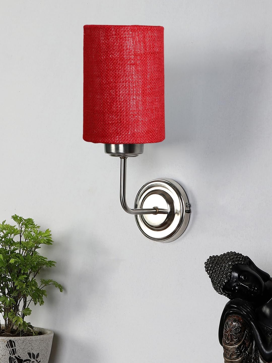 Multicolor Wall Lamp | Elegant Jute Material | Stylish Ambient Light for Home, Office, Living Room, Bedroom, Hallway | Modern Decorative Wall Sconce - Model DKV86