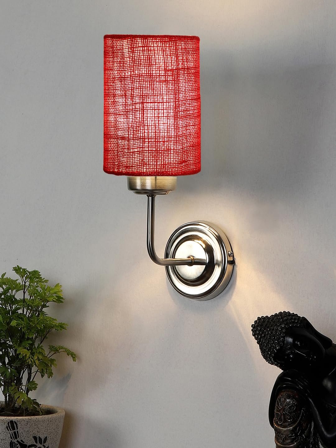 Multicolor Wall Lamp | Elegant Jute Material | Stylish Ambient Light for Home, Office, Living Room, Bedroom, Hallway | Modern Decorative Wall Sconce - Model DKV86