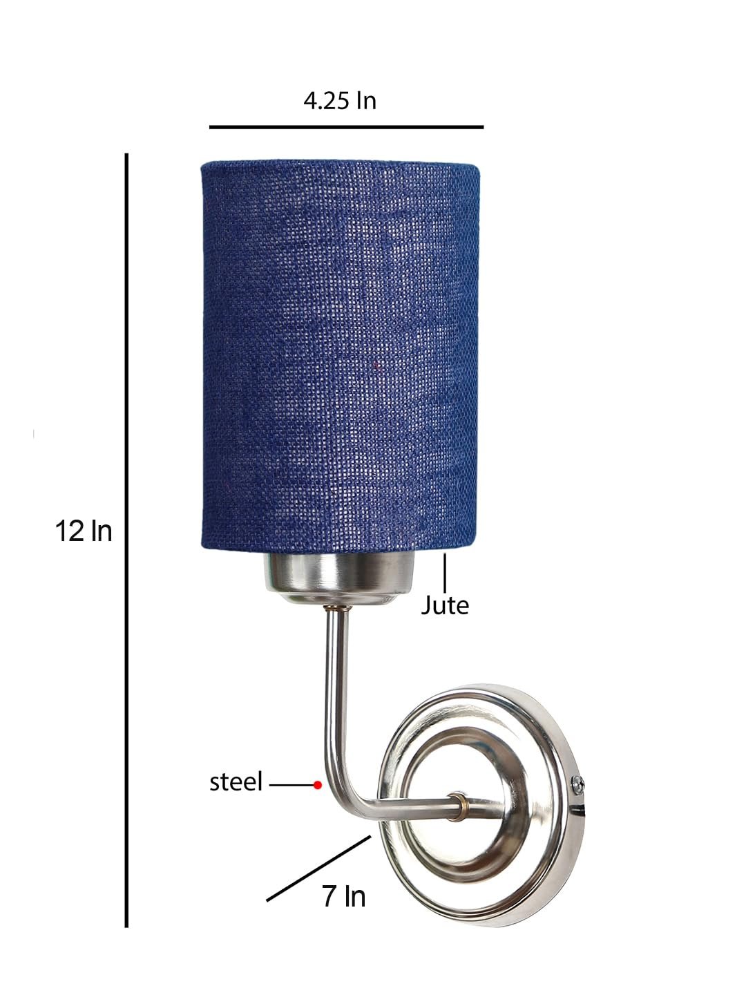 Multicolor Wall Lamp | Elegant Jute Material | Stylish Ambient Light for Home, Office, Living Room, Bedroom, Hallway | Modern Decorative Wall Sconce - Model DKV87