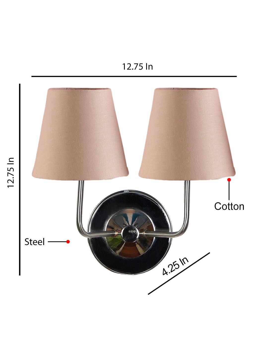 Multicolor Wall Lamp | Elegant Cotton Design | Stylish Ambient Light for Home, Office, Living Room, Bedroom, Hallway | Modern Decorative Wall Sconce - Model DKV96