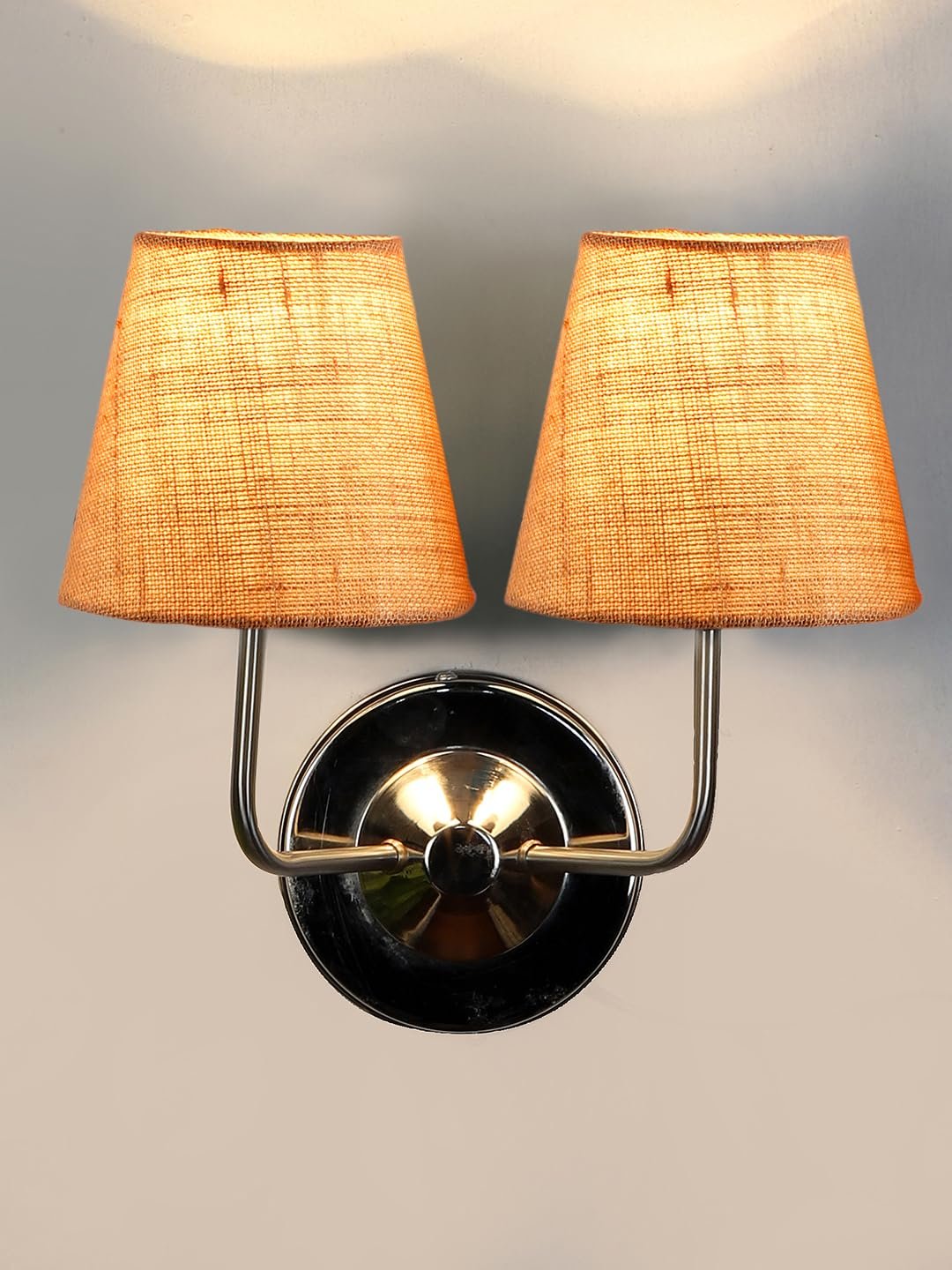 Multicolor Wall Lamp | Elegant Jute Material | Stylish Ambient Light for Home, Office, Living Room, Bedroom, Hallway | Modern Decorative Wall Sconce - Model DKV98