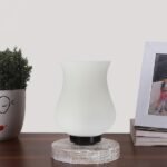 Multicolor Table Lamp | Artistic Mosaic Glass with Sturdy Wood Base | Decorative Ambient Light for Home D�cor | Perfect Blend of Modern & Traditional Style – Model DNM1