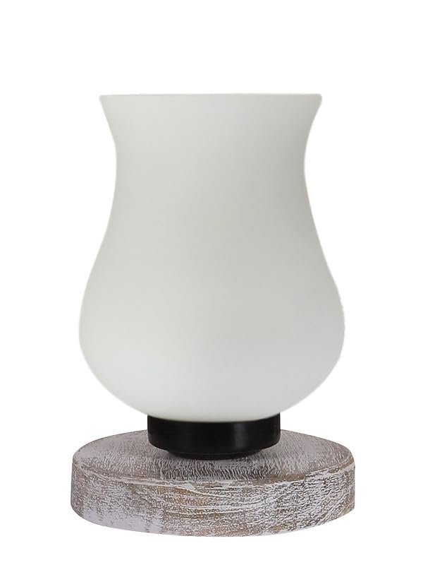 Multicolor Table Lamp | Artistic Mosaic Glass with Sturdy Wood Base | Decorative Ambient Light for Home D�cor | Perfect Blend of Modern & Traditional Style - Model DNM1