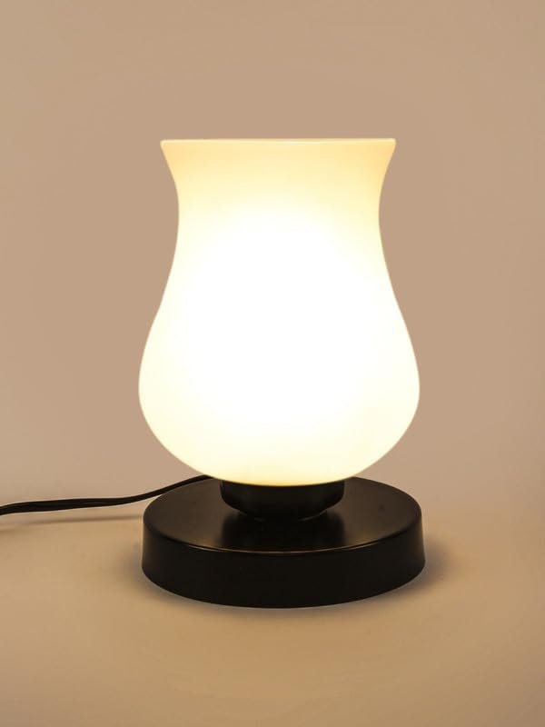 Multicolor Table Lamp | Artistic Mosaic Glass with Sturdy Wood Base | Decorative Ambient Light for Home D�cor | Perfect Blend of Modern & Traditional Style - Model DNM164