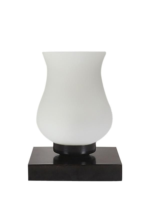 Multicolor Table Lamp | Artistic Mosaic Glass with Sturdy Wood Base | Decorative Ambient Light for Home D�cor | Perfect Blend of Modern & Traditional Style - Model DNM21