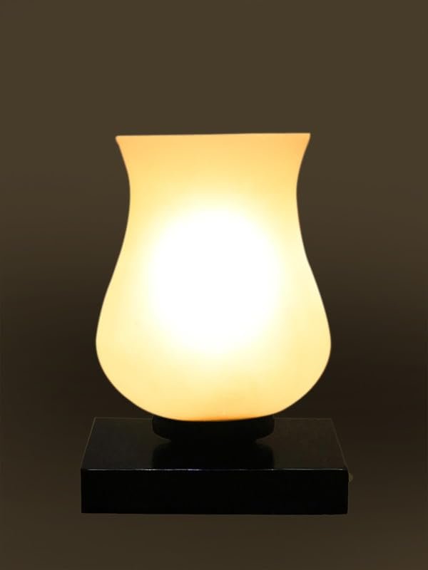 Multicolor Table Lamp | Artistic Mosaic Glass with Sturdy Wood Base | Decorative Ambient Light for Home D�cor | Perfect Blend of Modern & Traditional Style - Model DNM21