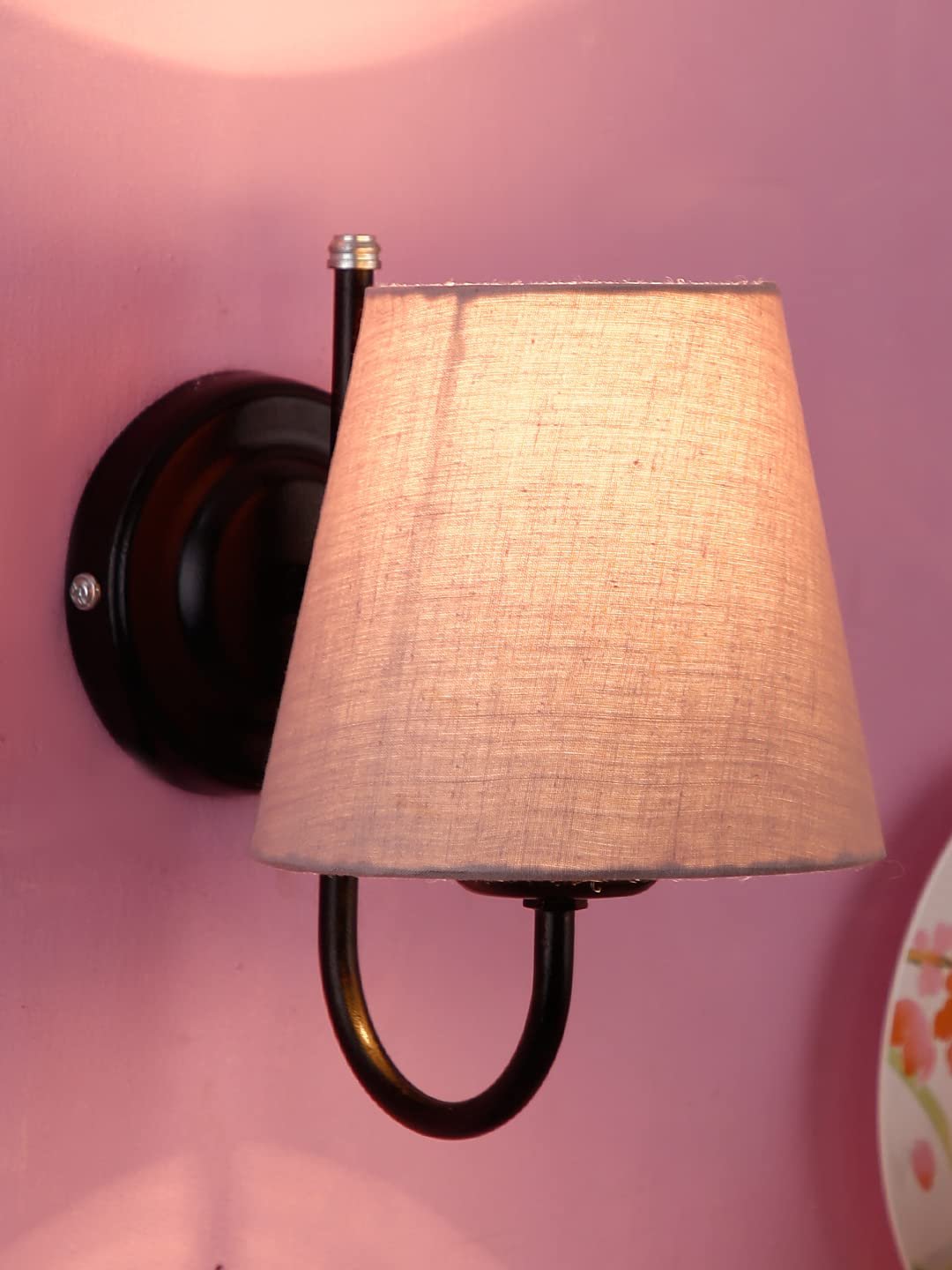 Multicolor Wall Lamp | Elegant Cotton Design | Stylish Ambient Light for Home, Office, Living Room, Bedroom, Hallway | Modern Decorative Wall Sconce - Model DRF06
