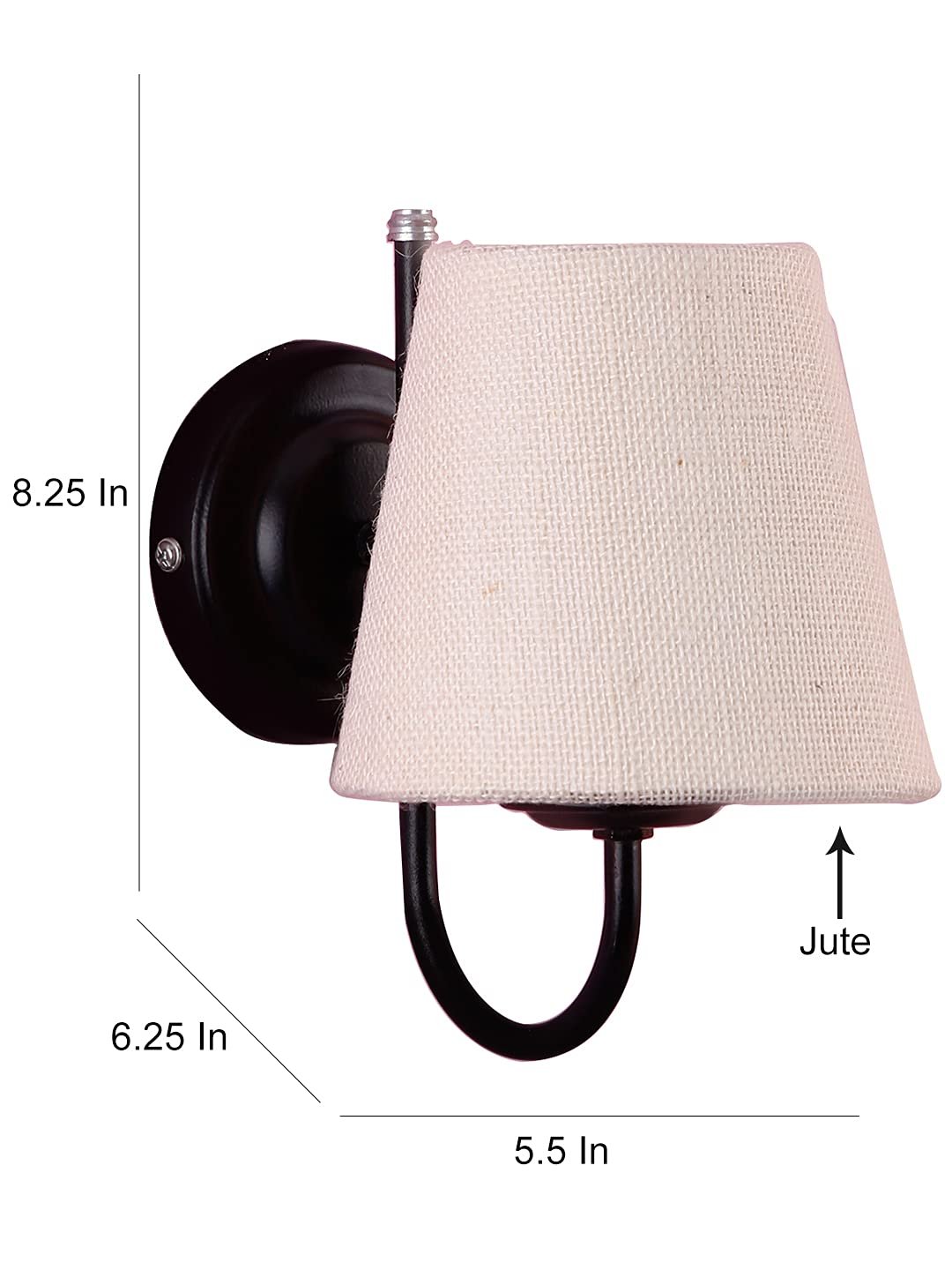 Multicolor Wall Lamp | Elegant Jute Material | Stylish Ambient Light for Home, Office, Living Room, Bedroom, Hallway | Modern Decorative Wall Sconce - Model DRF09