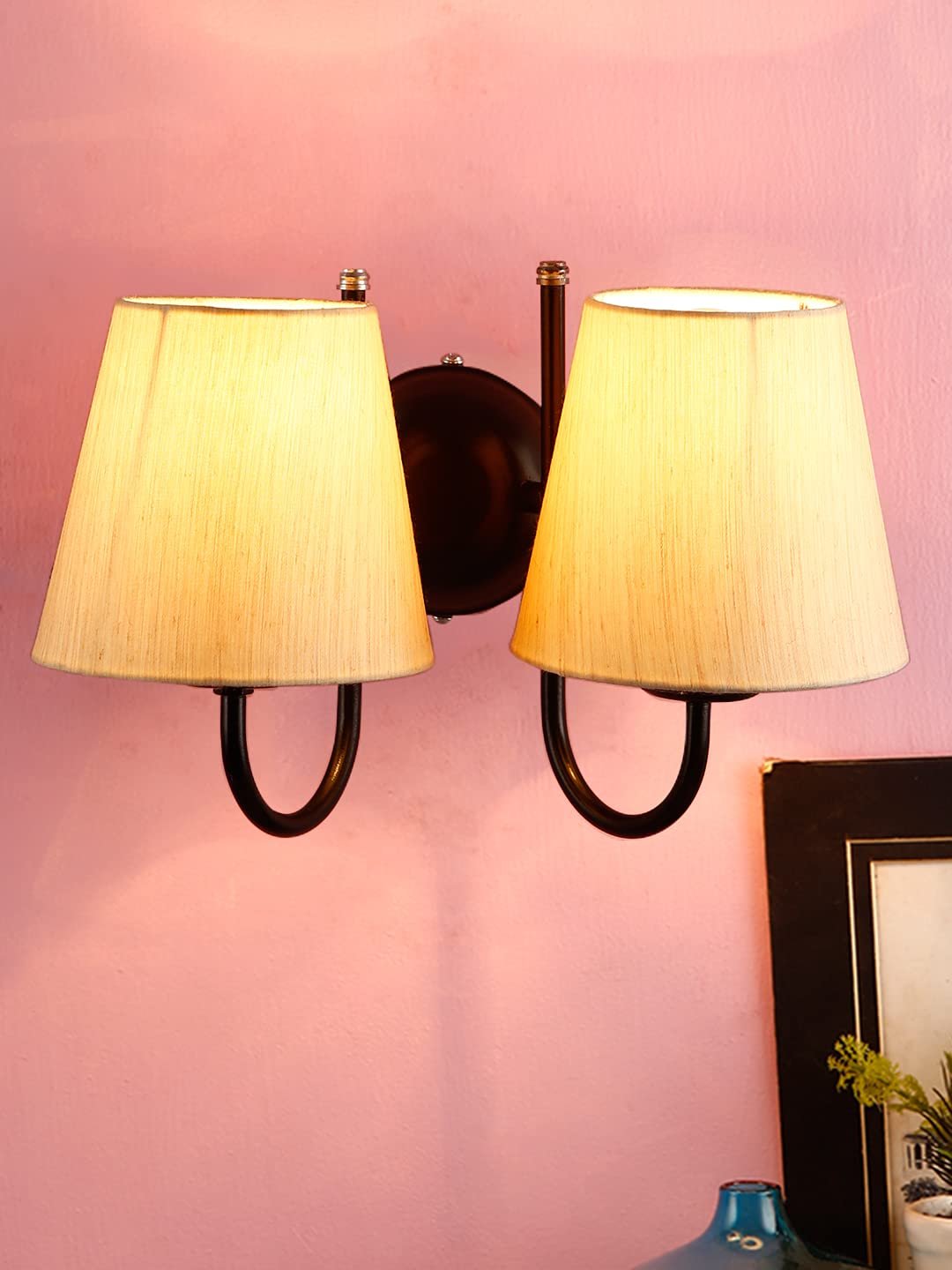 Multicolor Wall Lamp | Elegant Cotton Design | Stylish Ambient Light for Home, Office, Living Room, Bedroom, Hallway | Modern Decorative Wall Sconce - Model DRF16