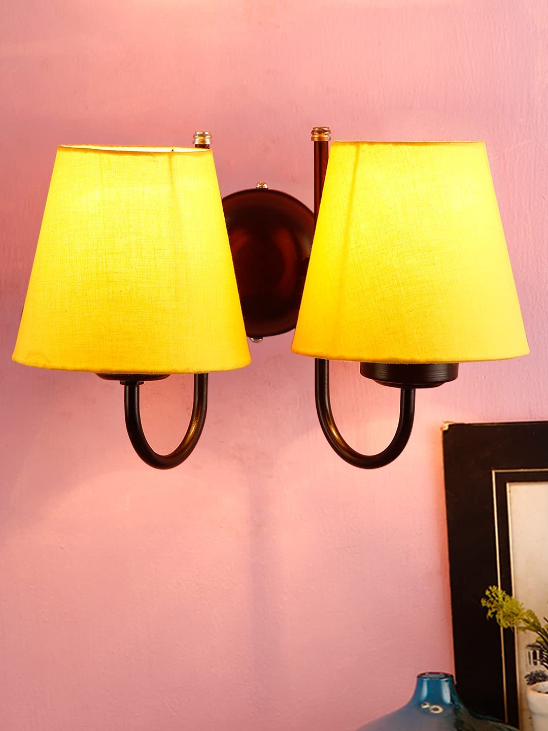 Multicolor Wall Lamp | Elegant Cotton Design | Stylish Ambient Light for Home, Office, Living Room, Bedroom, Hallway | Modern Decorative Wall Sconce - Model DRF20