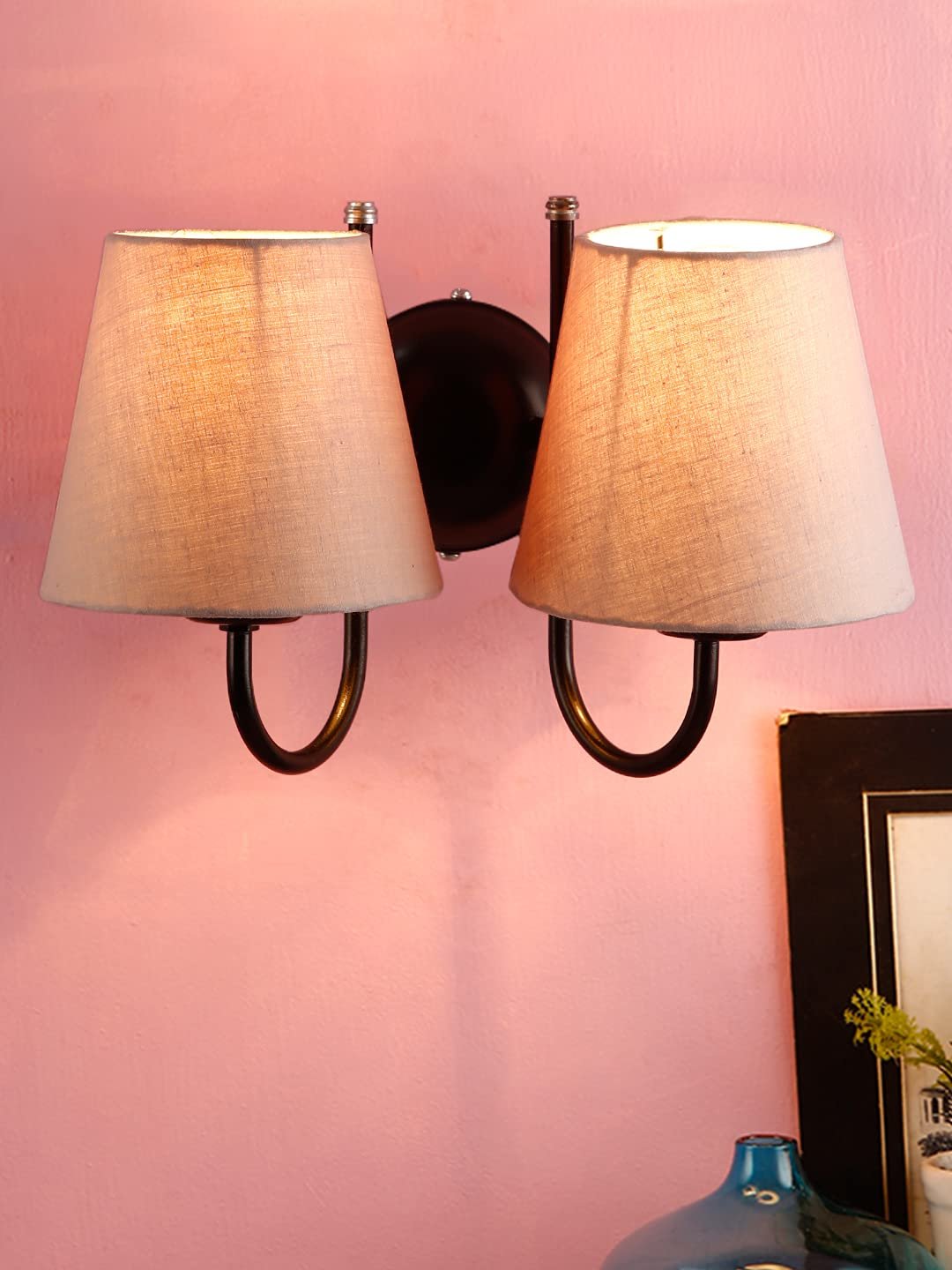 Multicolor Wall Lamp | Elegant Cotton Design | Stylish Ambient Light for Home, Office, Living Room, Bedroom, Hallway | Modern Decorative Wall Sconce - Model DRF21