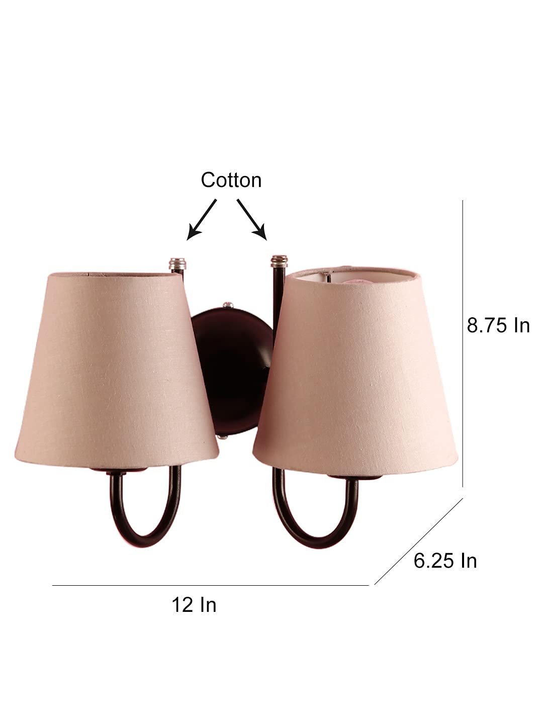 Multicolor Wall Lamp | Elegant Cotton Design | Stylish Ambient Light for Home, Office, Living Room, Bedroom, Hallway | Modern Decorative Wall Sconce - Model DRF21