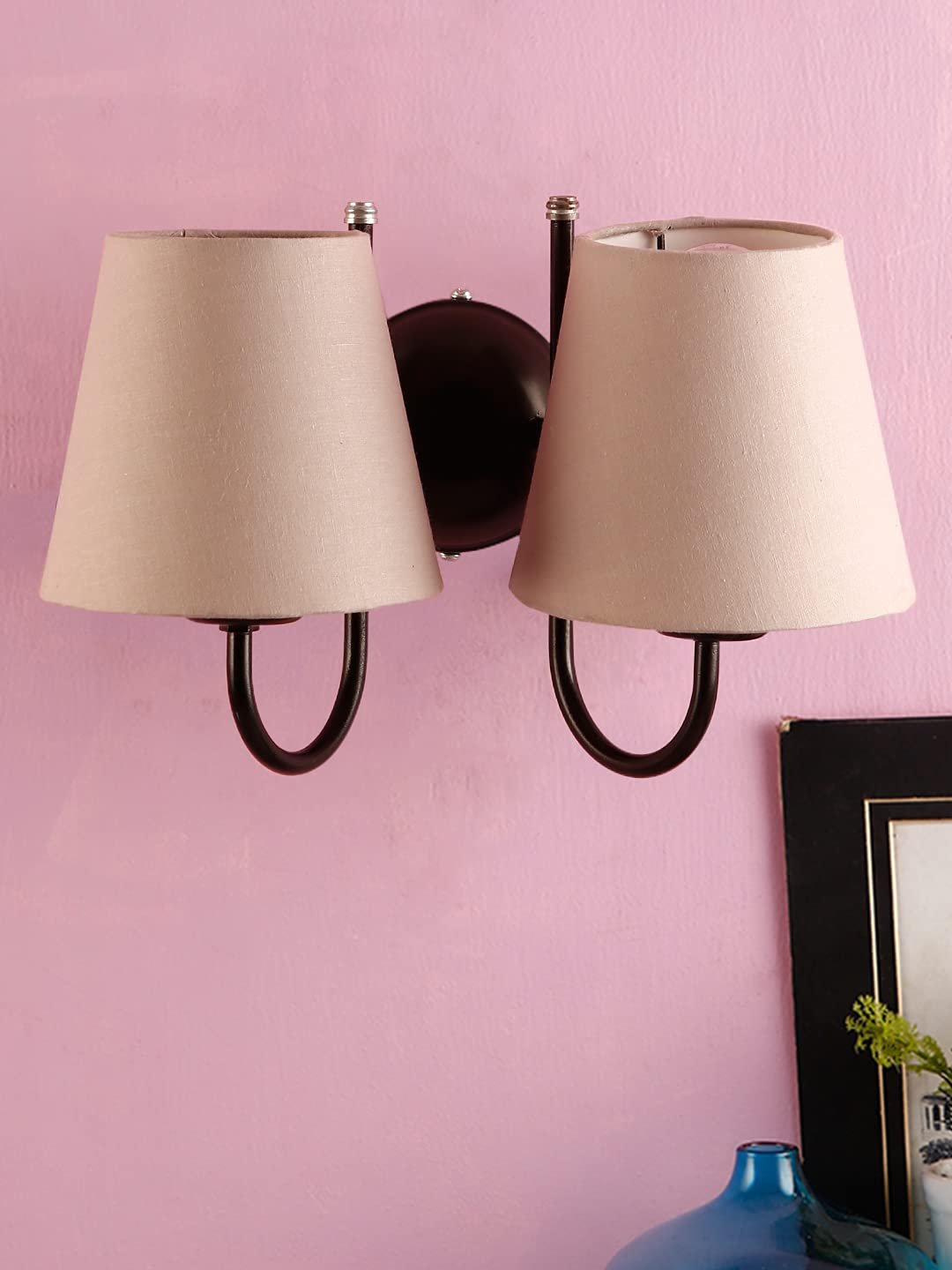 Multicolor Wall Lamp | Elegant Cotton Design | Stylish Ambient Light for Home, Office, Living Room, Bedroom, Hallway | Modern Decorative Wall Sconce - Model DRF21