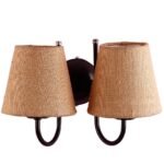 Multicolor Wall Lamp | Elegant Jute Material | Stylish Ambient Light for Home, Office, Living Room, Bedroom, Hallway | Modern Decorative Wall Sconce – Model DRF23