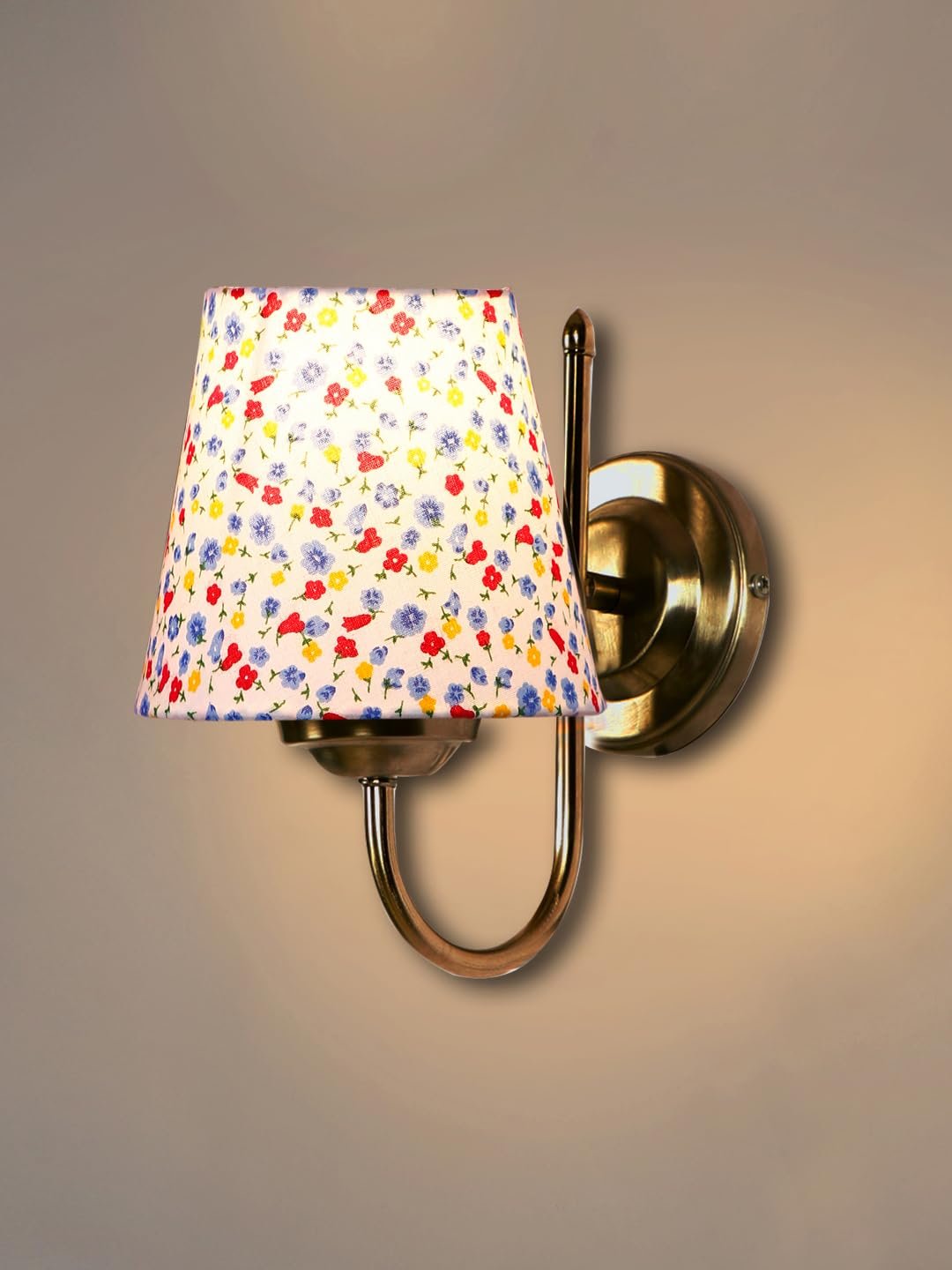 Multicolor Wall Lamp | Elegant Steel & Fabric Design | Stylish Ambient Light for Home, Office, Living Room, Bedroom, Hallway | Modern Decorative Wall Sconce - Model DTG15