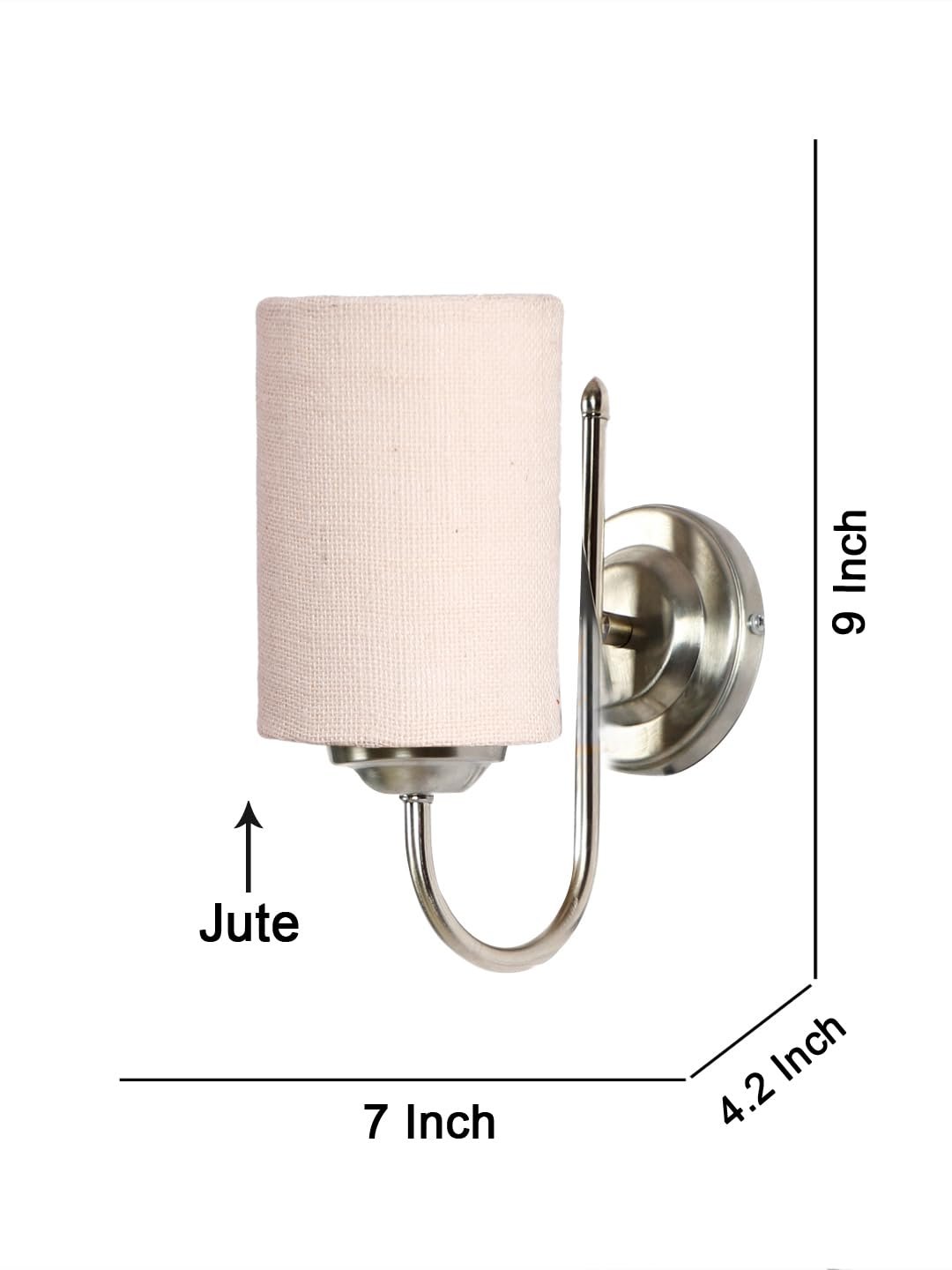 Multicolor Wall Lamp | Elegant Steel & Fabric Design | Stylish Ambient Light for Home, Office, Living Room, Bedroom, Hallway | Modern Decorative Wall Sconce - Model DTG24