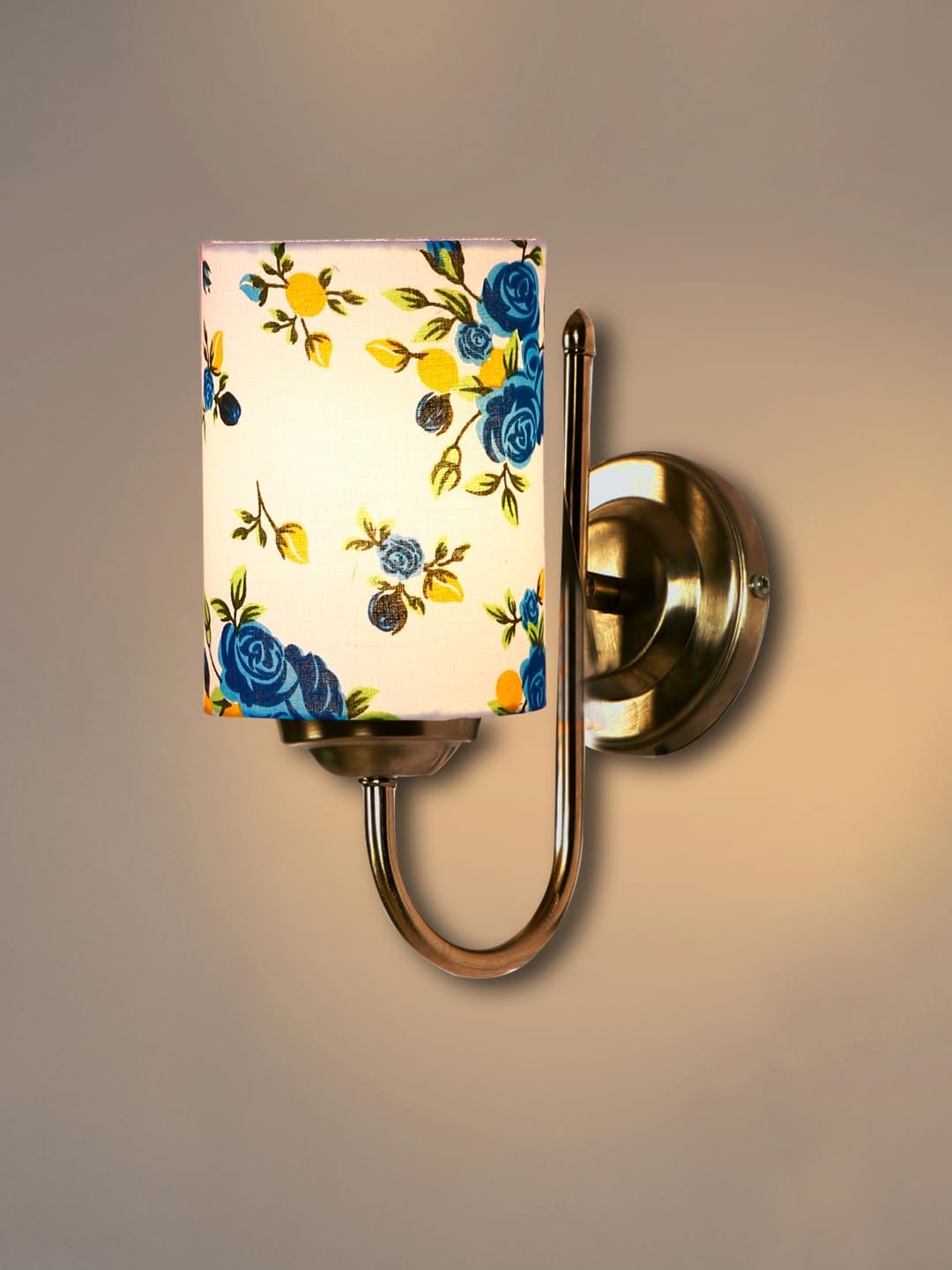 Multicolor Wall Lamp | Elegant Steel & Fabric Design | Stylish Ambient Light for Home, Office, Living Room, Bedroom, Hallway | Modern Decorative Wall Sconce - Model DTG28