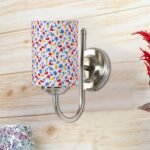 Multicolor Wall Lamp | Elegant Steel & Fabric Design | Stylish Ambient Light for Home, Office, Living Room, Bedroom, Hallway | Modern Decorative Wall Sconce – Model DTG30