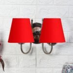 Multicolor Wall Lamp | Elegant Steel & Fabric Design | Stylish Ambient Light for Home, Office, Living Room, Bedroom, Hallway | Modern Decorative Wall Sconce – Model DTG33