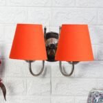 Multicolor Wall Lamp | Elegant Steel & Fabric Design | Stylish Ambient Light for Home, Office, Living Room, Bedroom, Hallway | Modern Decorative Wall Sconce – Model DTG34