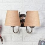 Multicolor Wall Lamp | Elegant Steel & Fabric Design | Stylish Ambient Light for Home, Office, Living Room, Bedroom, Hallway | Modern Decorative Wall Sconce – Model DTG38