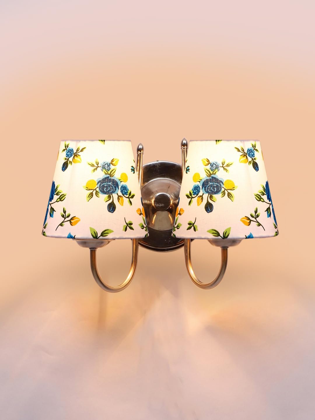 Multicolor Wall Lamp | Elegant Steel & Fabric Design | Stylish Ambient Light for Home, Office, Living Room, Bedroom, Hallway | Modern Decorative Wall Sconce - Model DTG43