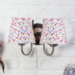 Multicolor Wall Lamp | Elegant Steel & Fabric Design | Stylish Ambient Light for Home, Office, Living Room, Bedroom, Hallway | Modern Decorative Wall Sconce – Model DTG45