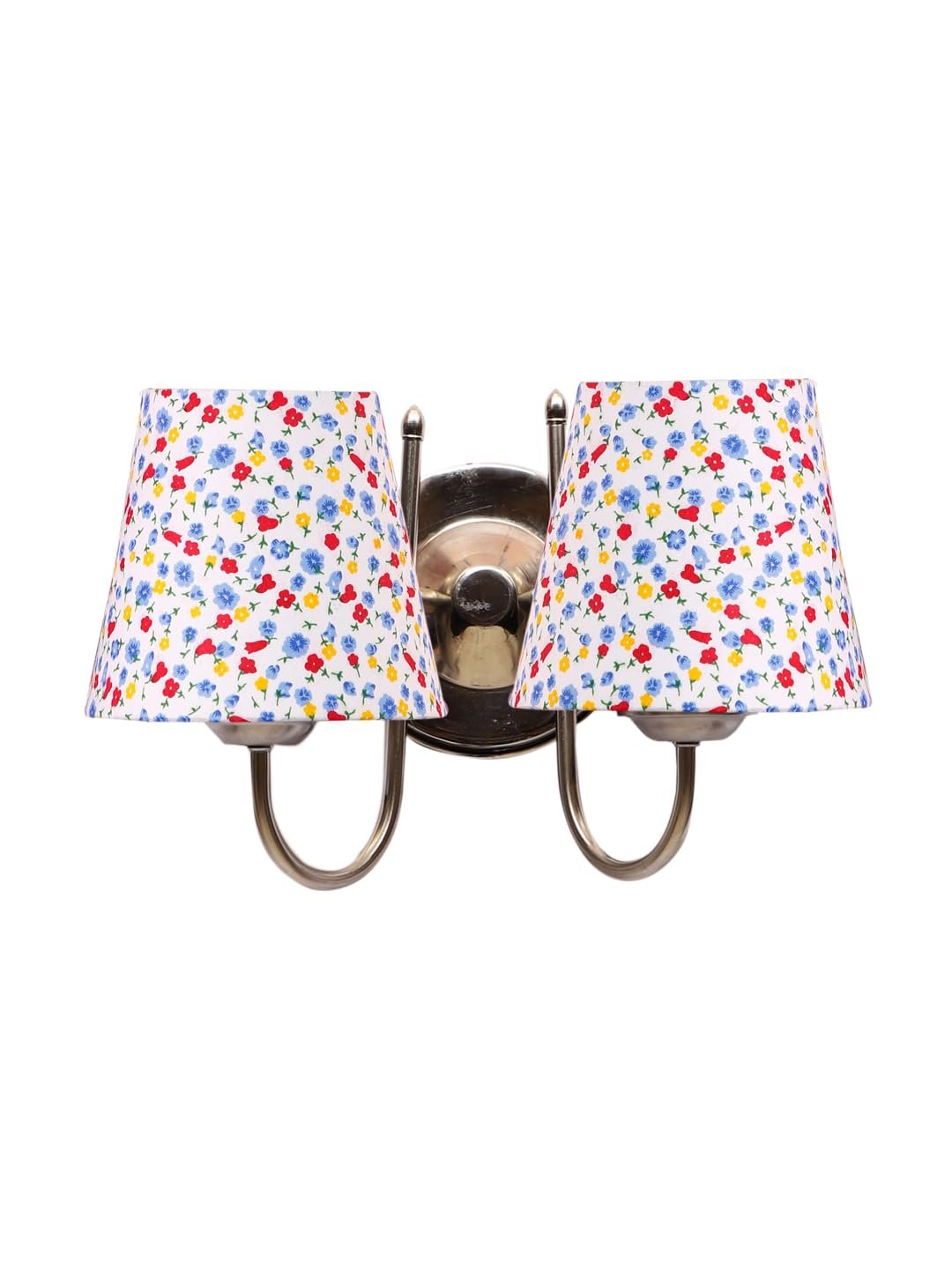 Multicolor Wall Lamp | Elegant Steel & Fabric Design | Stylish Ambient Light for Home, Office, Living Room, Bedroom, Hallway | Modern Decorative Wall Sconce - Model DTG45