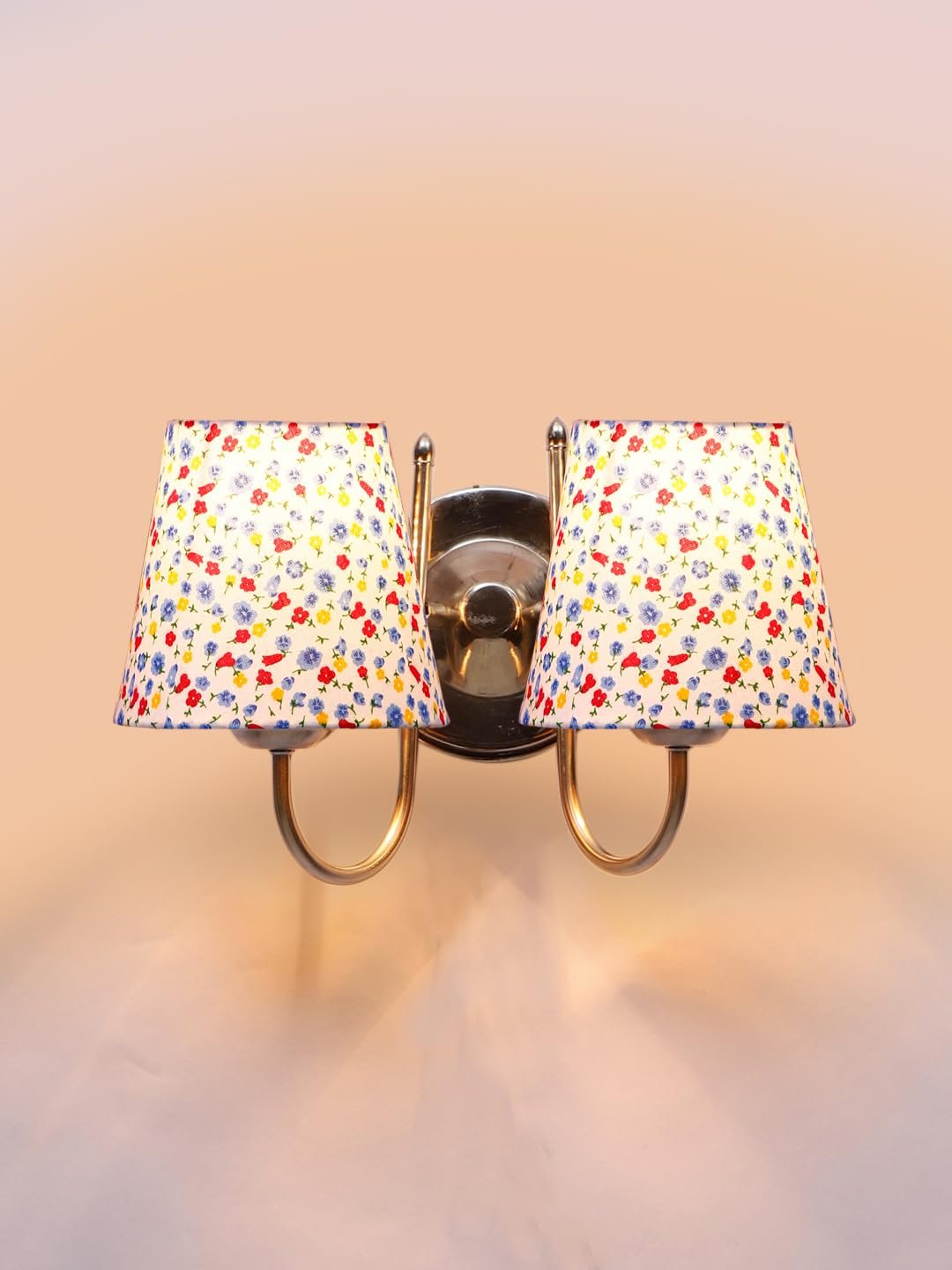 Multicolor Wall Lamp | Elegant Steel & Fabric Design | Stylish Ambient Light for Home, Office, Living Room, Bedroom, Hallway | Modern Decorative Wall Sconce - Model DTG45