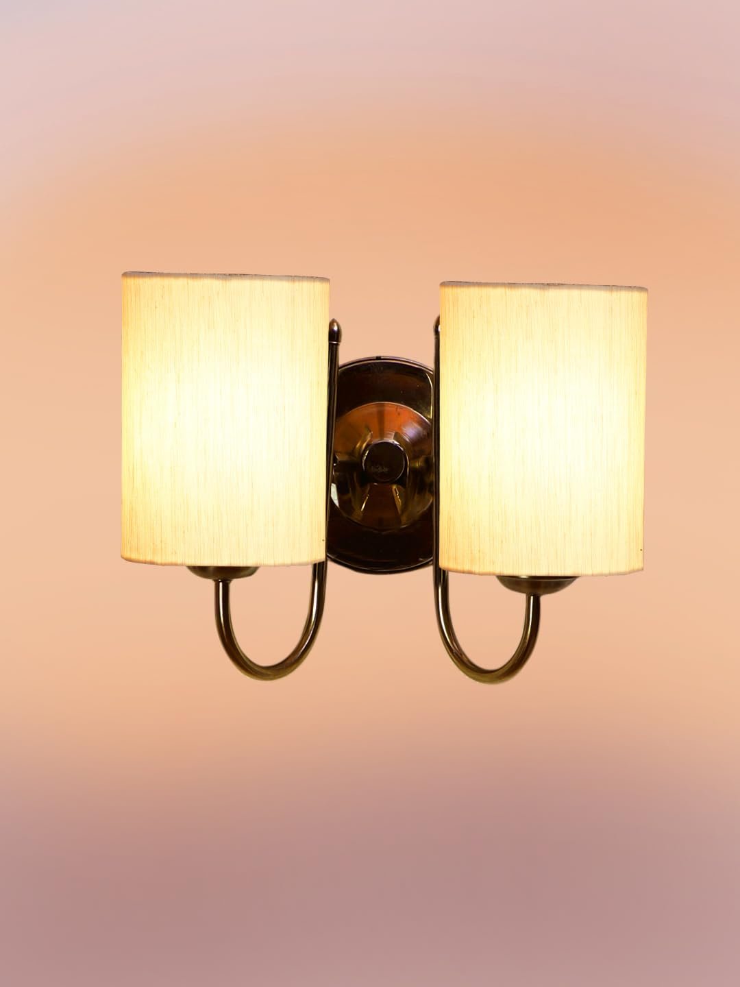 Multicolor Wall Lamp | Elegant Steel & Fabric Design | Stylish Ambient Light for Home, Office, Living Room, Bedroom, Hallway | Modern Decorative Wall Sconce - Model DTG46