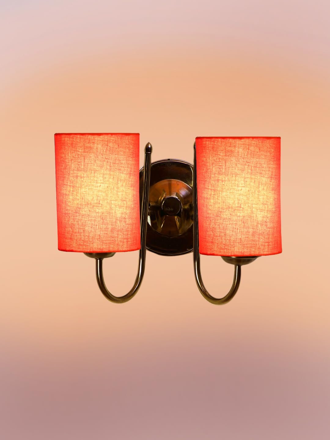 Multicolor Wall Lamp | Elegant Steel & Fabric Design | Stylish Ambient Light for Home, Office, Living Room, Bedroom, Hallway | Modern Decorative Wall Sconce - Model DTG49