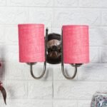 Multicolor Wall Lamp | Elegant Steel & Fabric Design | Stylish Ambient Light for Home, Office, Living Room, Bedroom, Hallway | Modern Decorative Wall Sconce – Model DTG55