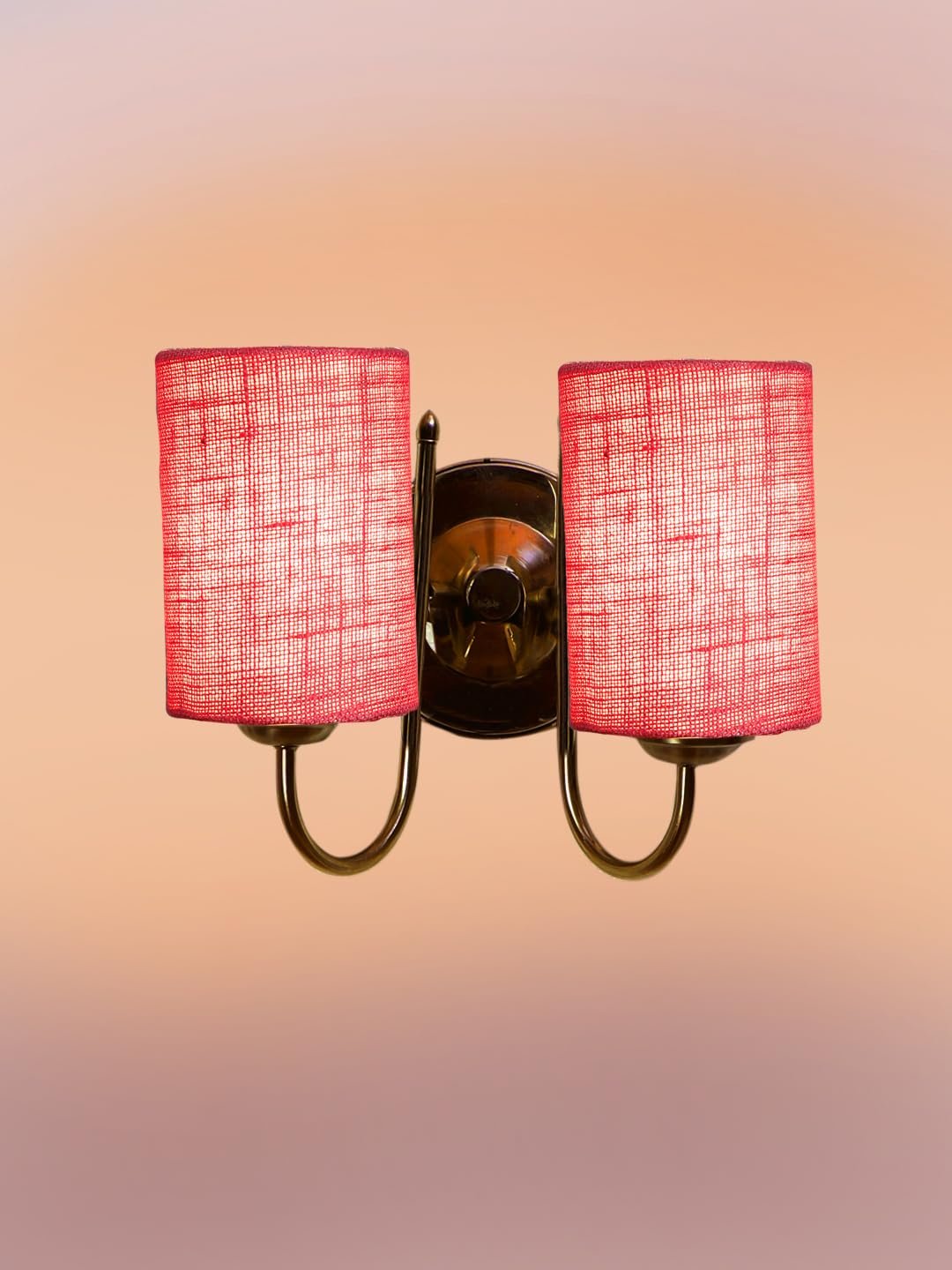Multicolor Wall Lamp | Elegant Steel & Fabric Design | Stylish Ambient Light for Home, Office, Living Room, Bedroom, Hallway | Modern Decorative Wall Sconce - Model DTG55