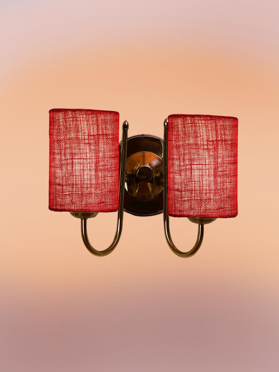 Multicolor Wall Lamp | Elegant Steel & Fabric Design | Stylish Ambient Light for Home, Office, Living Room, Bedroom, Hallway | Modern Decorative Wall Sconce - Model DTG56