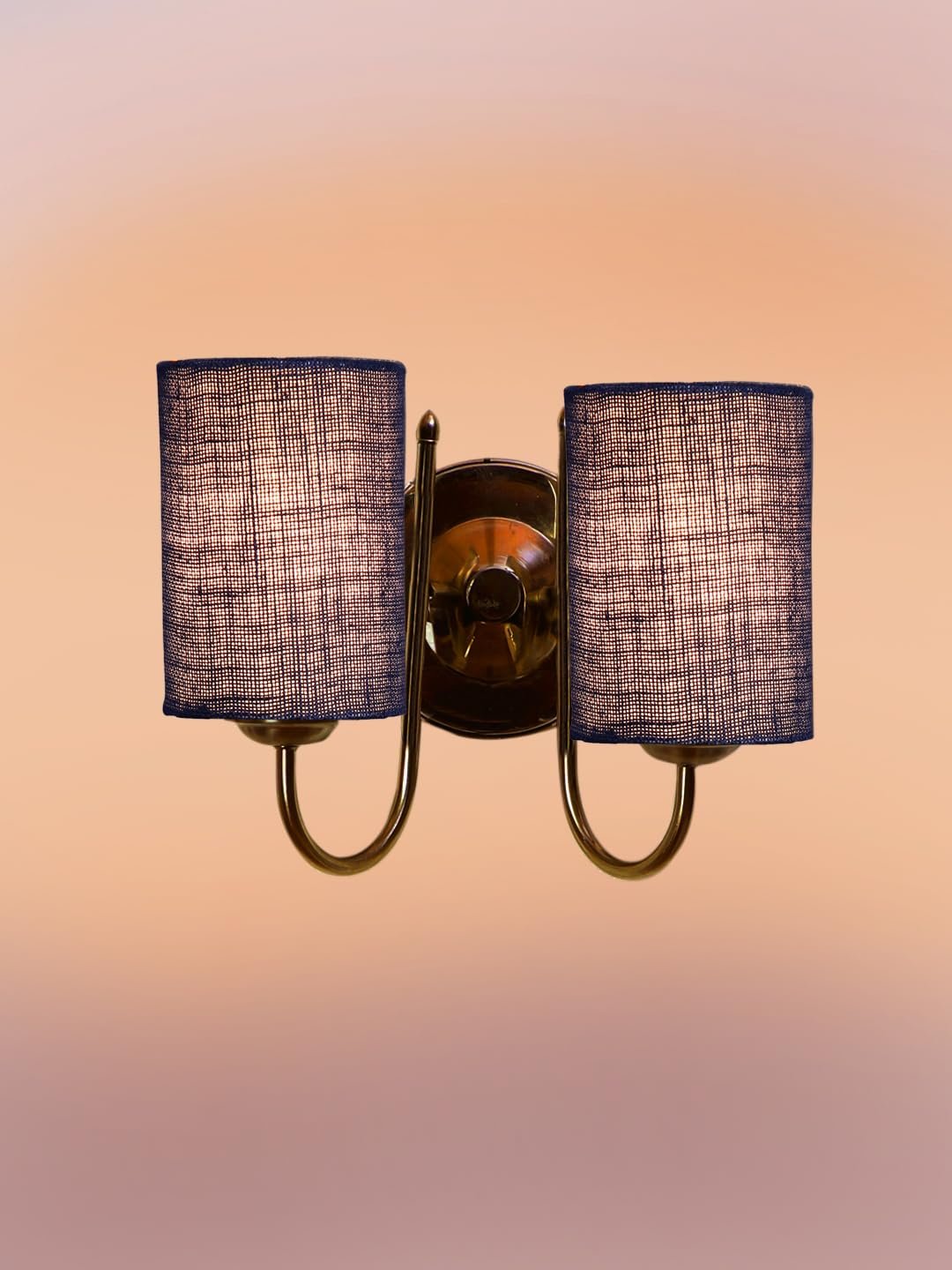 Multicolor Wall Lamp | Elegant Steel & Fabric Design | Stylish Ambient Light for Home, Office, Living Room, Bedroom, Hallway | Modern Decorative Wall Sconce - Model DTG57