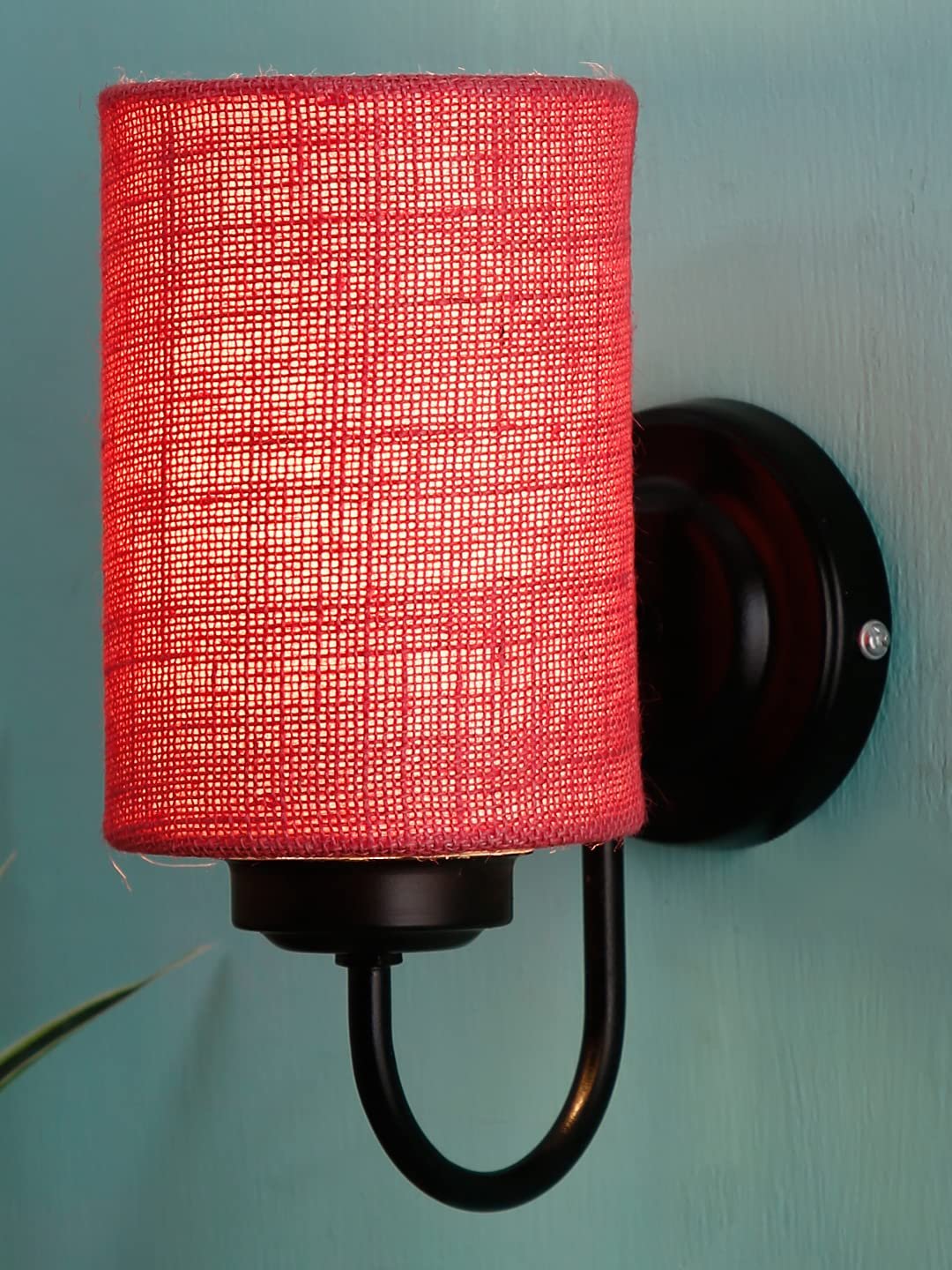 Multicolor Wall Lamp | Elegant Jute Material | Stylish Ambient Light for Home, Office, Living Room, Bedroom, Hallway | Modern Decorative Wall Sconce - Model DV40