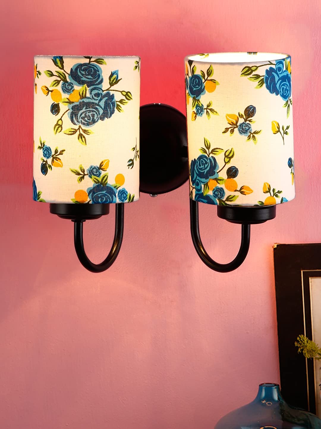 Multicolor Wall Lamp | Elegant Cotton Design | Stylish Ambient Light for Home, Office, Living Room, Bedroom, Hallway | Modern Decorative Wall Sconce - Model DV58