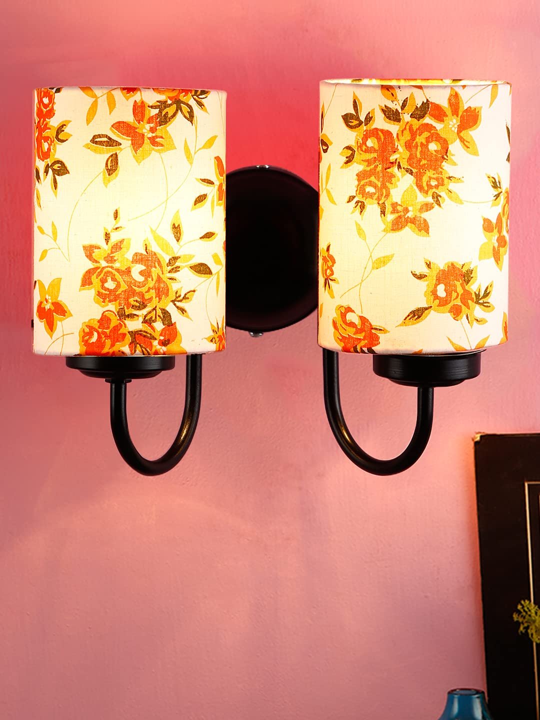 Multicolor Wall Lamp | Elegant Cotton Design | Stylish Ambient Light for Home, Office, Living Room, Bedroom, Hallway | Modern Decorative Wall Sconce - Model DV59