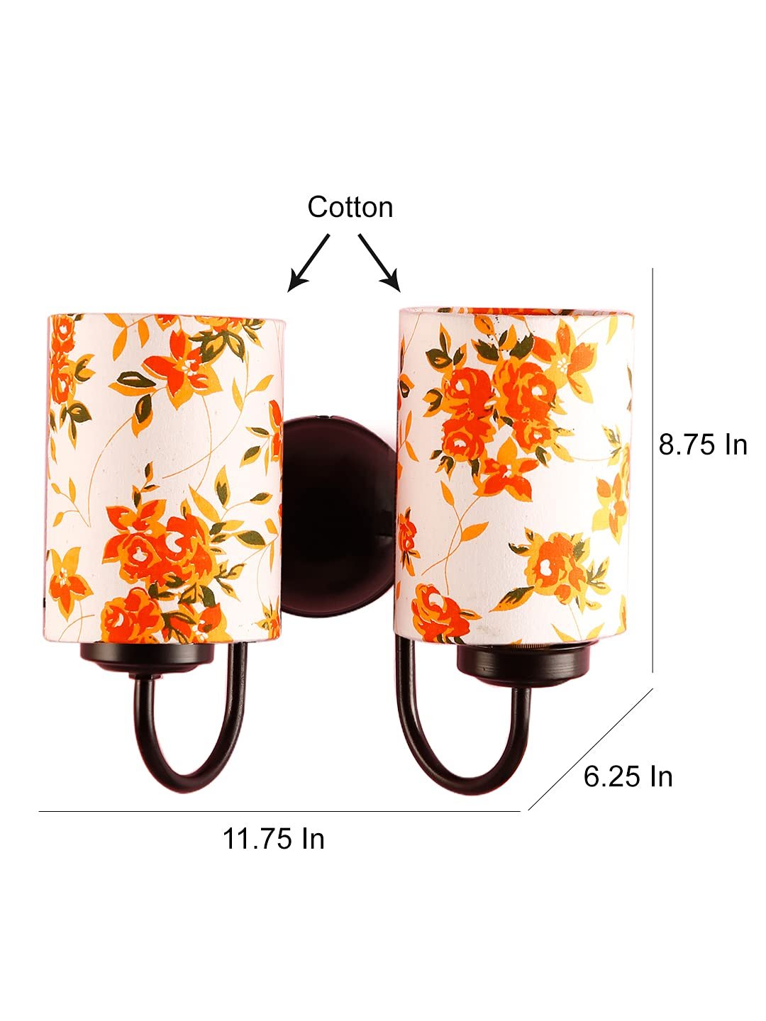 Multicolor Wall Lamp | Elegant Cotton Design | Stylish Ambient Light for Home, Office, Living Room, Bedroom, Hallway | Modern Decorative Wall Sconce - Model DV59
