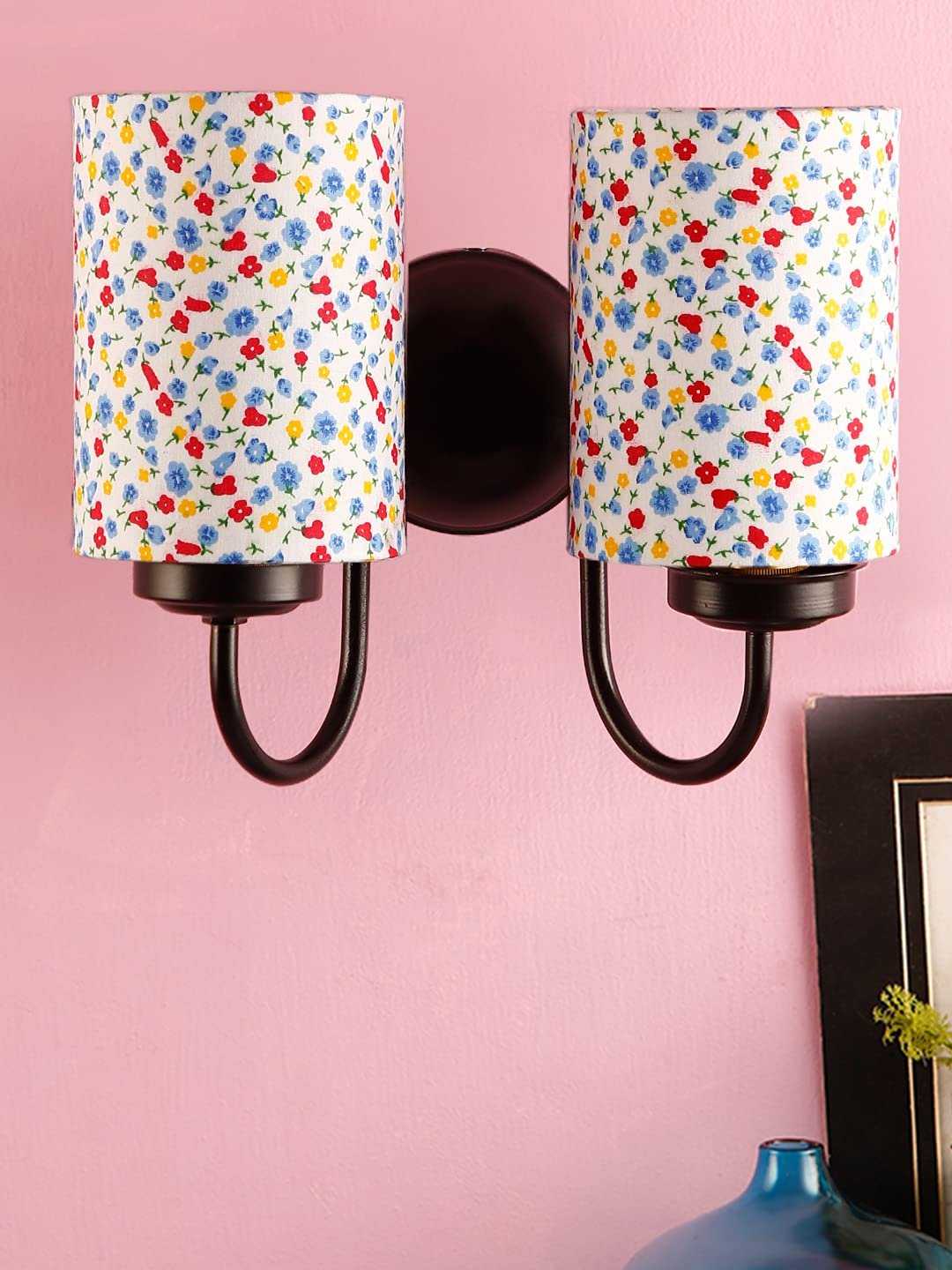 Multicolor Wall Lamp | Elegant Cotton Design | Stylish Ambient Light for Home, Office, Living Room, Bedroom, Hallway | Modern Decorative Wall Sconce - Model DV60