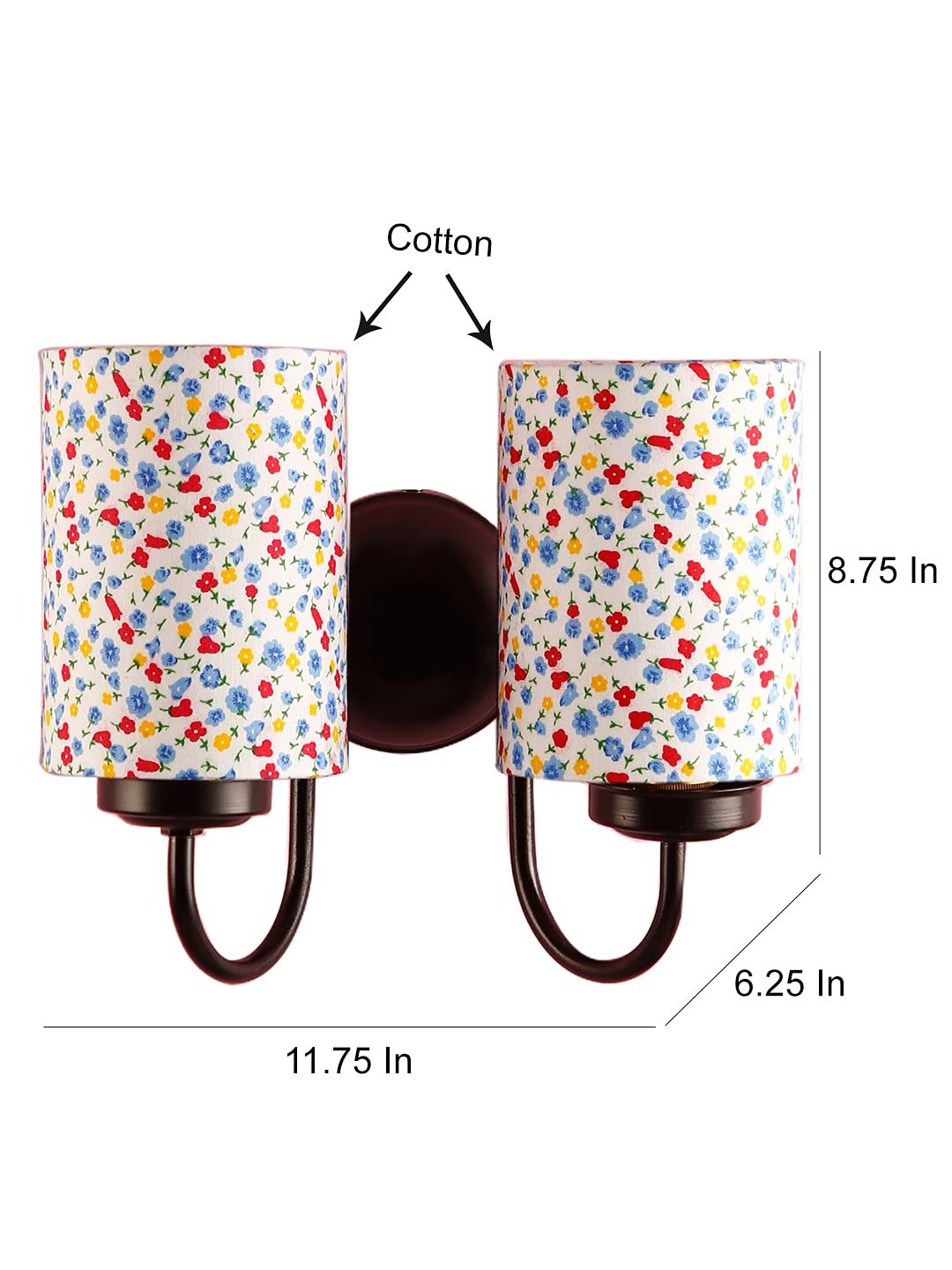 Multicolor Wall Lamp | Elegant Cotton Design | Stylish Ambient Light for Home, Office, Living Room, Bedroom, Hallway | Modern Decorative Wall Sconce - Model DV60