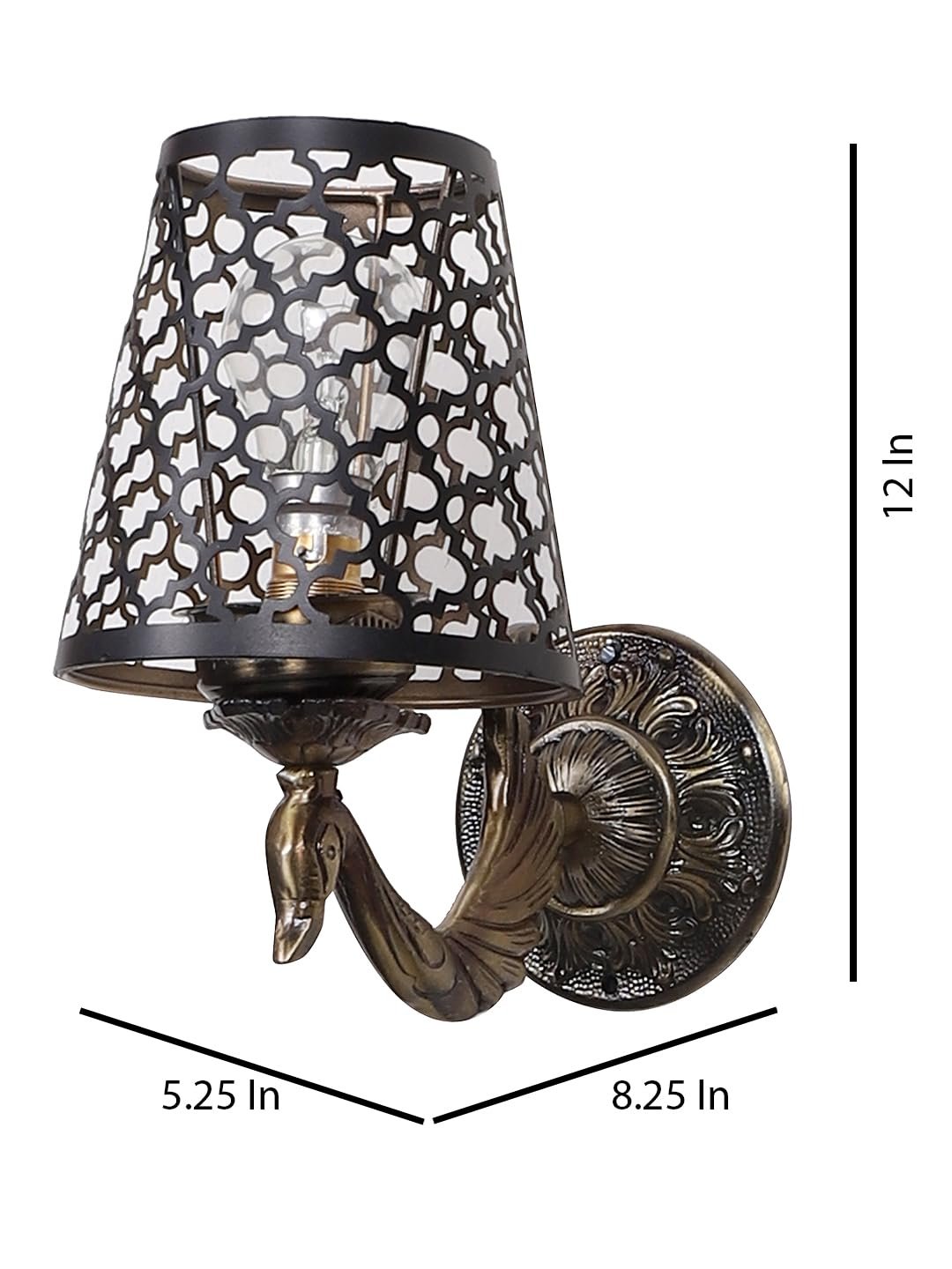 Multicolor Wall Lamp | Elegant Metal Material | Stylish Ambient Light for Home, Office, Living Room, Bedroom, Hallway | Modern Decorative Wall Sconce - Model DZW18