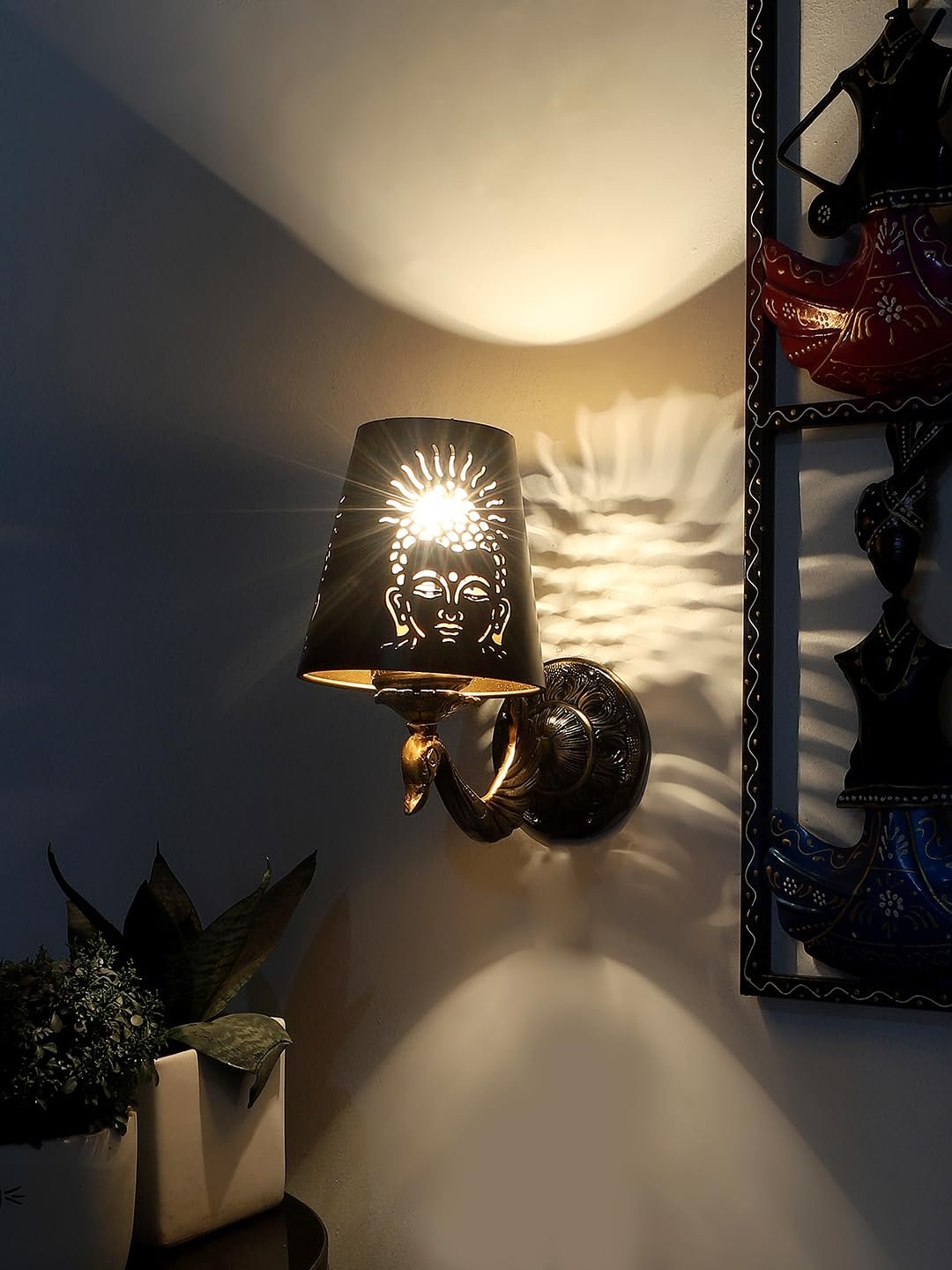Multicolor Wall Lamp | Elegant Metal Material | Stylish Ambient Light for Home, Office, Living Room, Bedroom, Hallway | Modern Decorative Wall Sconce - Model DZW19