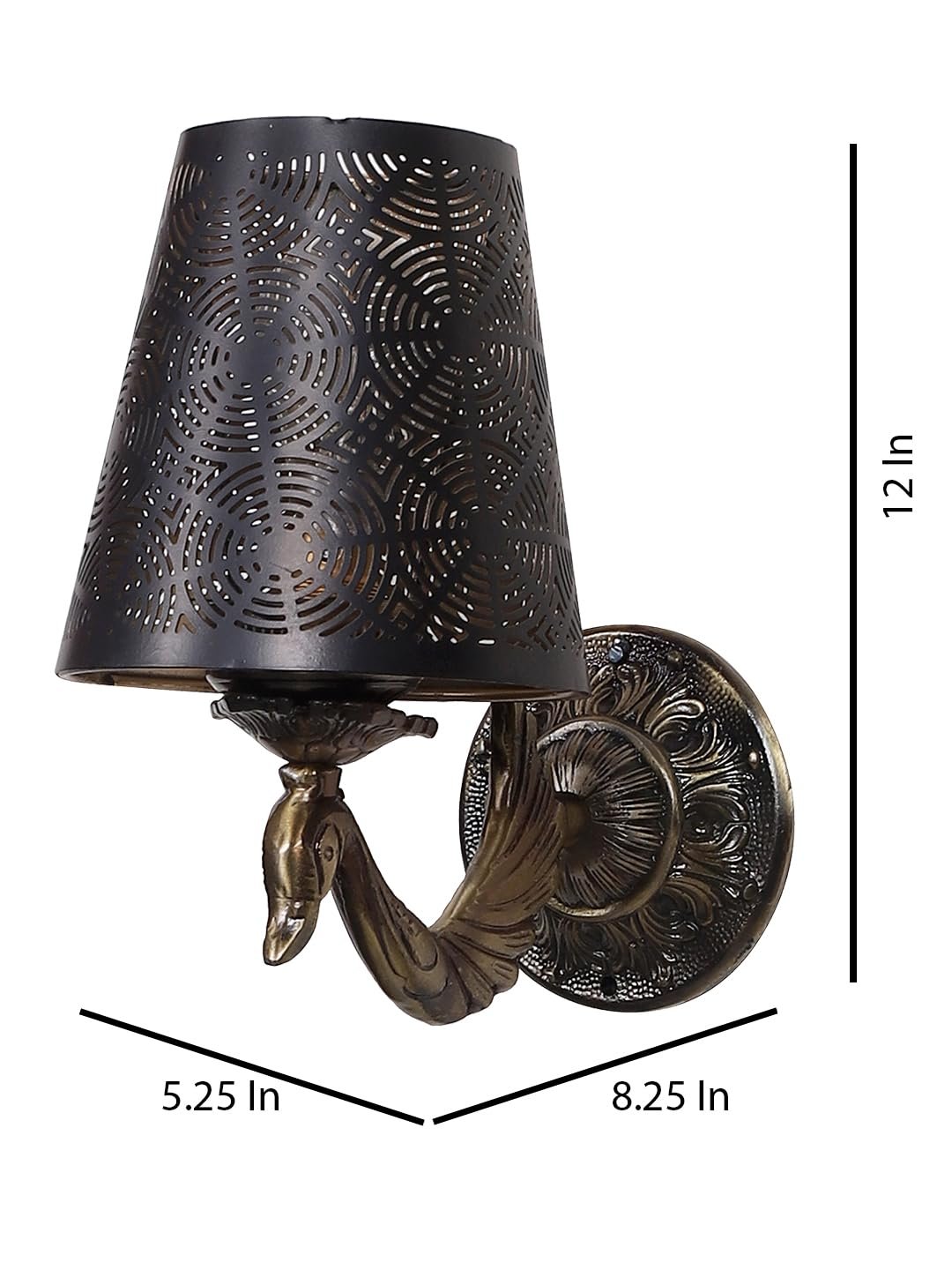 Multicolor Wall Lamp | Elegant Metal Material | Stylish Ambient Light for Home, Office, Living Room, Bedroom, Hallway | Modern Decorative Wall Sconce - Model DZW22