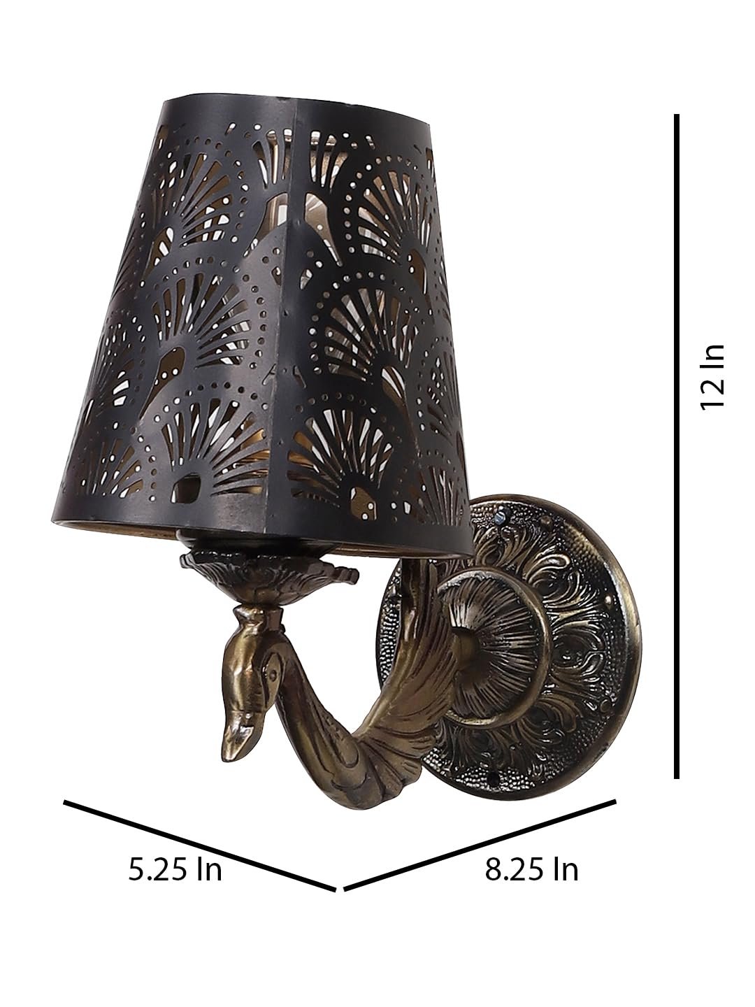 Multicolor Wall Lamp | Elegant Metal Material | Stylish Ambient Light for Home, Office, Living Room, Bedroom, Hallway | Modern Decorative Wall Sconce - Model DZW24