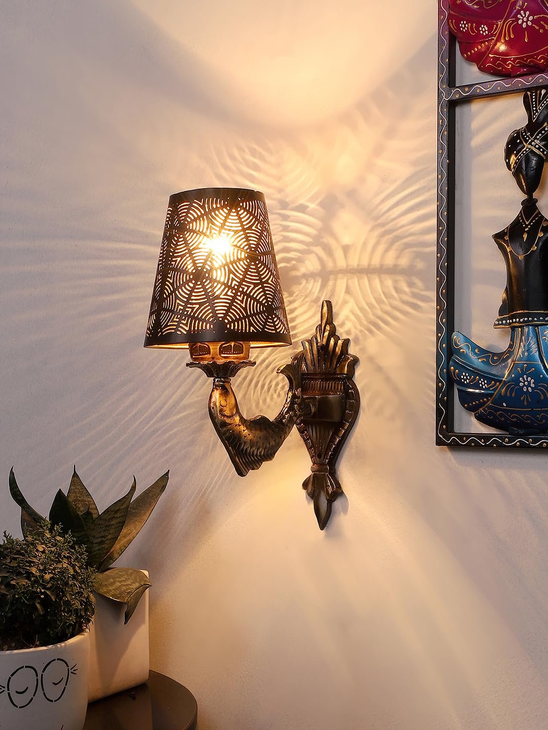 Multicolor Wall Lamp | Elegant Metal Material | Stylish Ambient Light for Home, Office, Living Room, Bedroom, Hallway | Modern Decorative Wall Sconce - Model DZW27